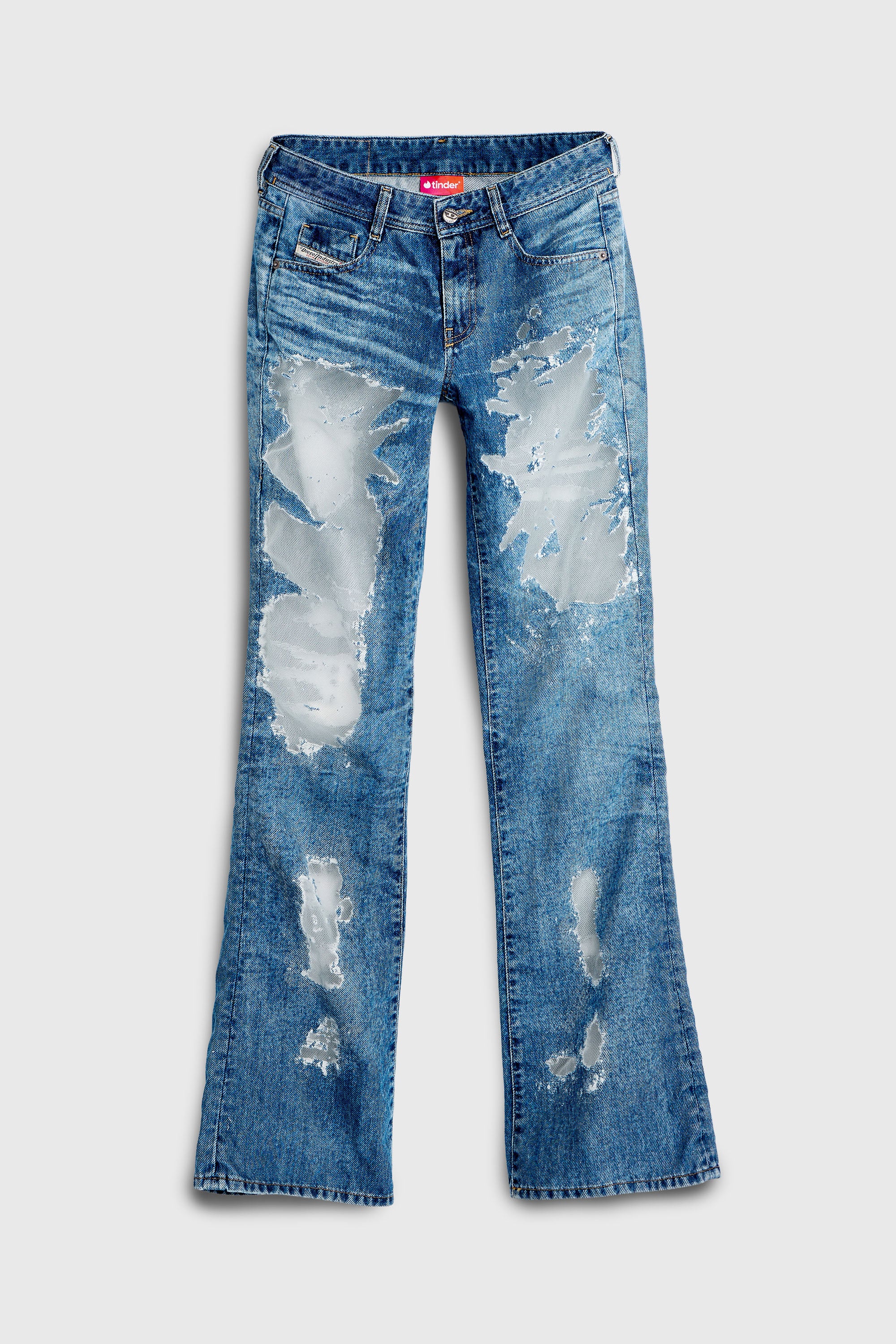 Diesel - Damen Bootcut Jeans 1969 D-Ebbey 068ZH, Mittelblau - 2