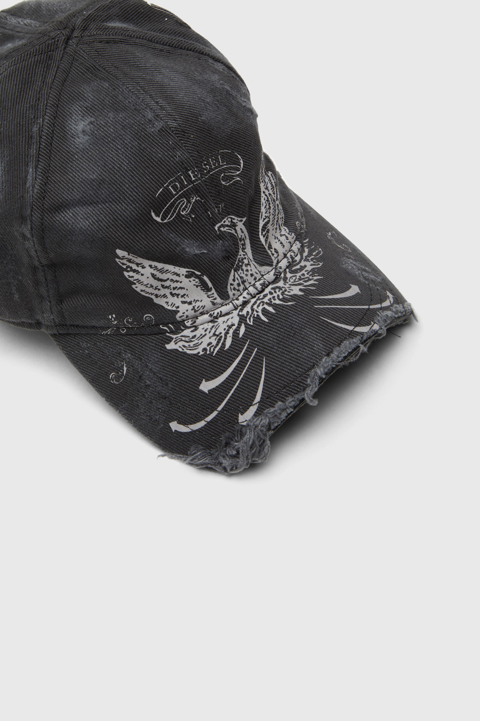 Diesel - C-FENIX, Herren Vielgetragene Basecap mit Phoenix-Print in Schwarz - 3