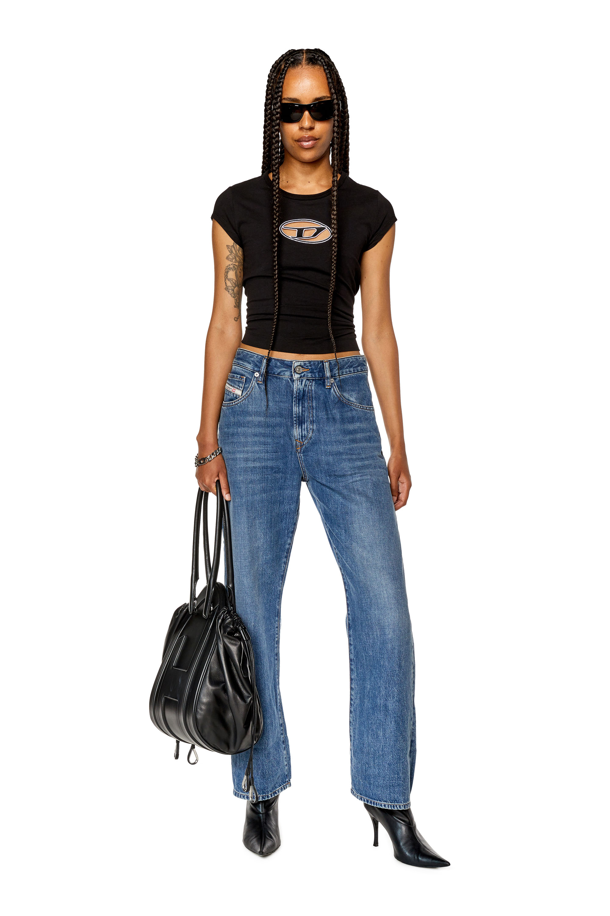 Diesel - 1999 D-Reggy 068FG Straight Jeans, Mittelblau - Image 4