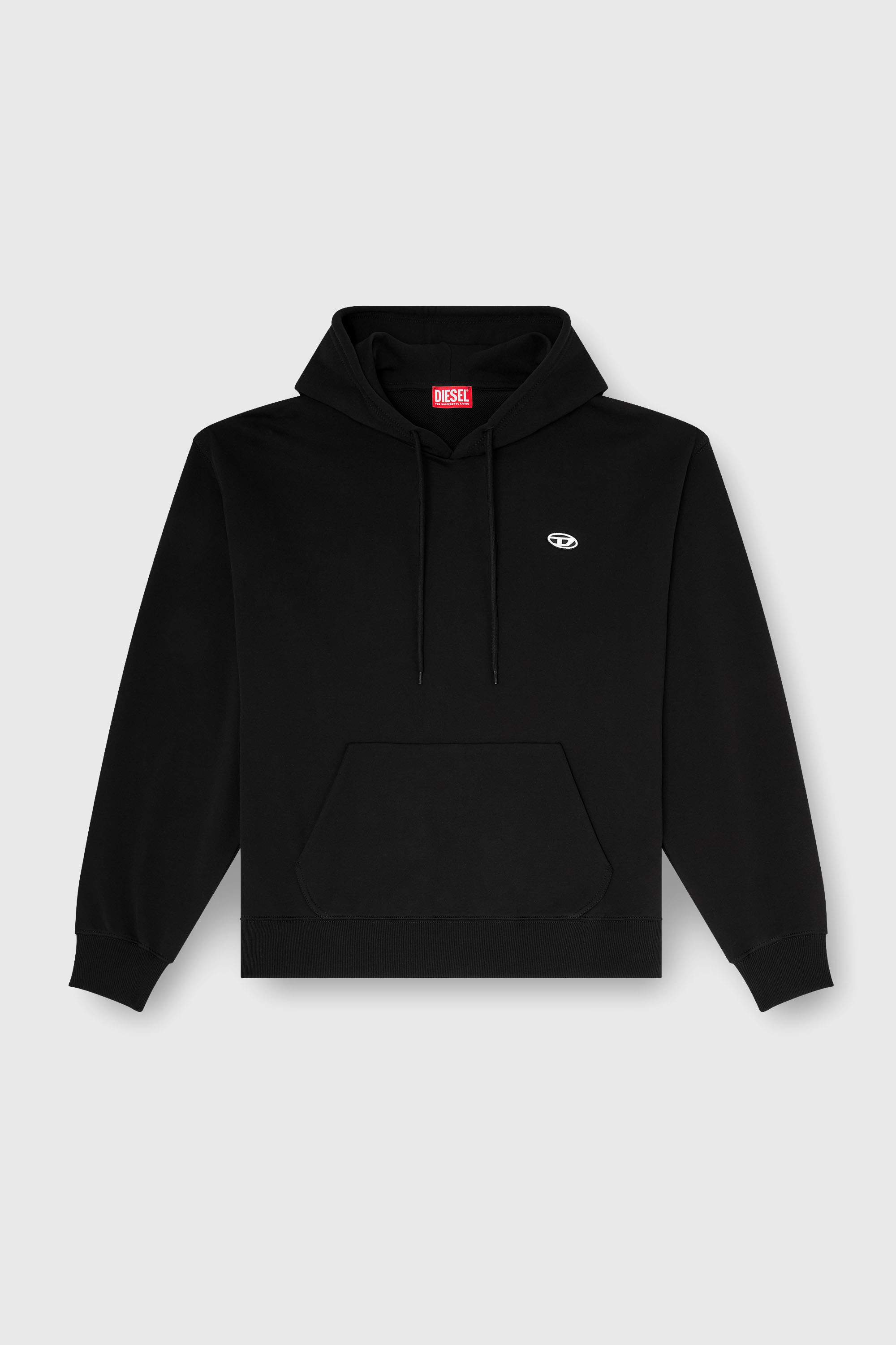 Diesel - S-LUK-H-MOON-T92, Herren Hoodie mit Oval D Logo in Schwarz - 2