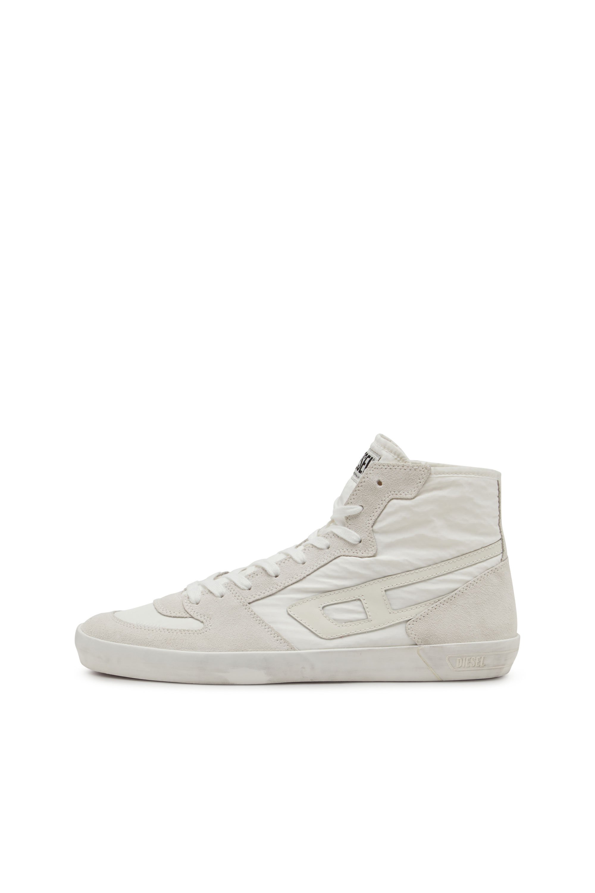 Diesel - S-LEROJI D-1 MID, Herren High-Top-Sneakers aus gepolstertem Ripstop und Veloursleder in Weiß - 7