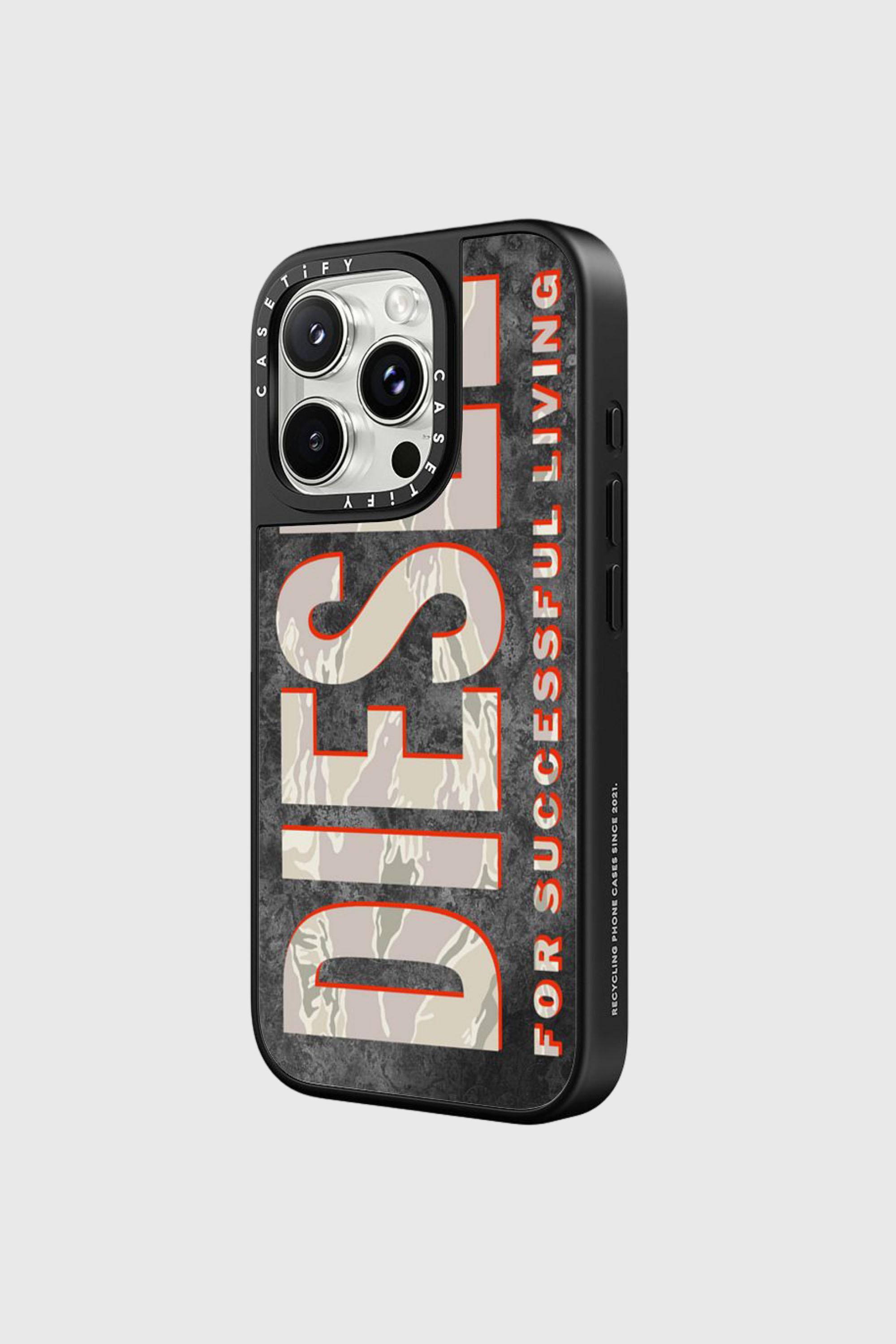 Diesel - 60331 CASETIFY MOULDED CASE, Unisex MagSafe Tarn-H&uuml;lle iPhone 16 Pro Max in Braun/Weiss - 2