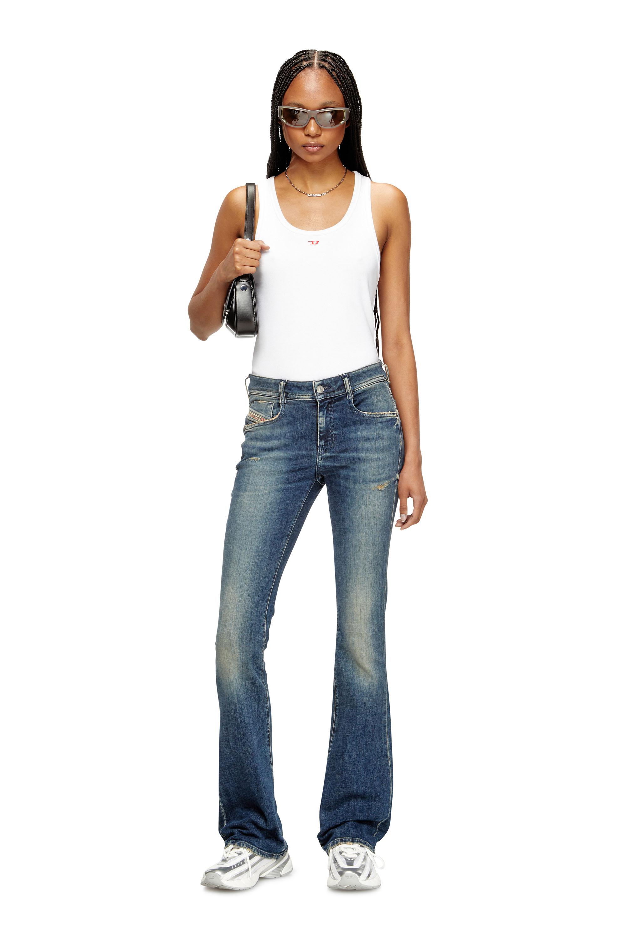 Diesel - Damen Bootcut Jeans 1969 D-Ebbey 09L96, Dunkelblau - 2