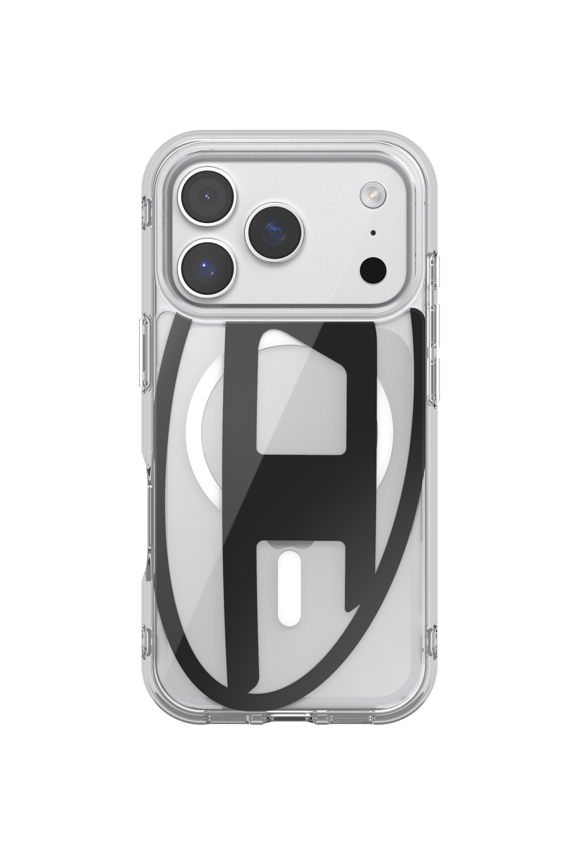 Diesel - 60417 AOP CASE, Unisex Oval D Metallgehäuse mit Magsafe für iPhone 17 Pro in Schwarz - 2