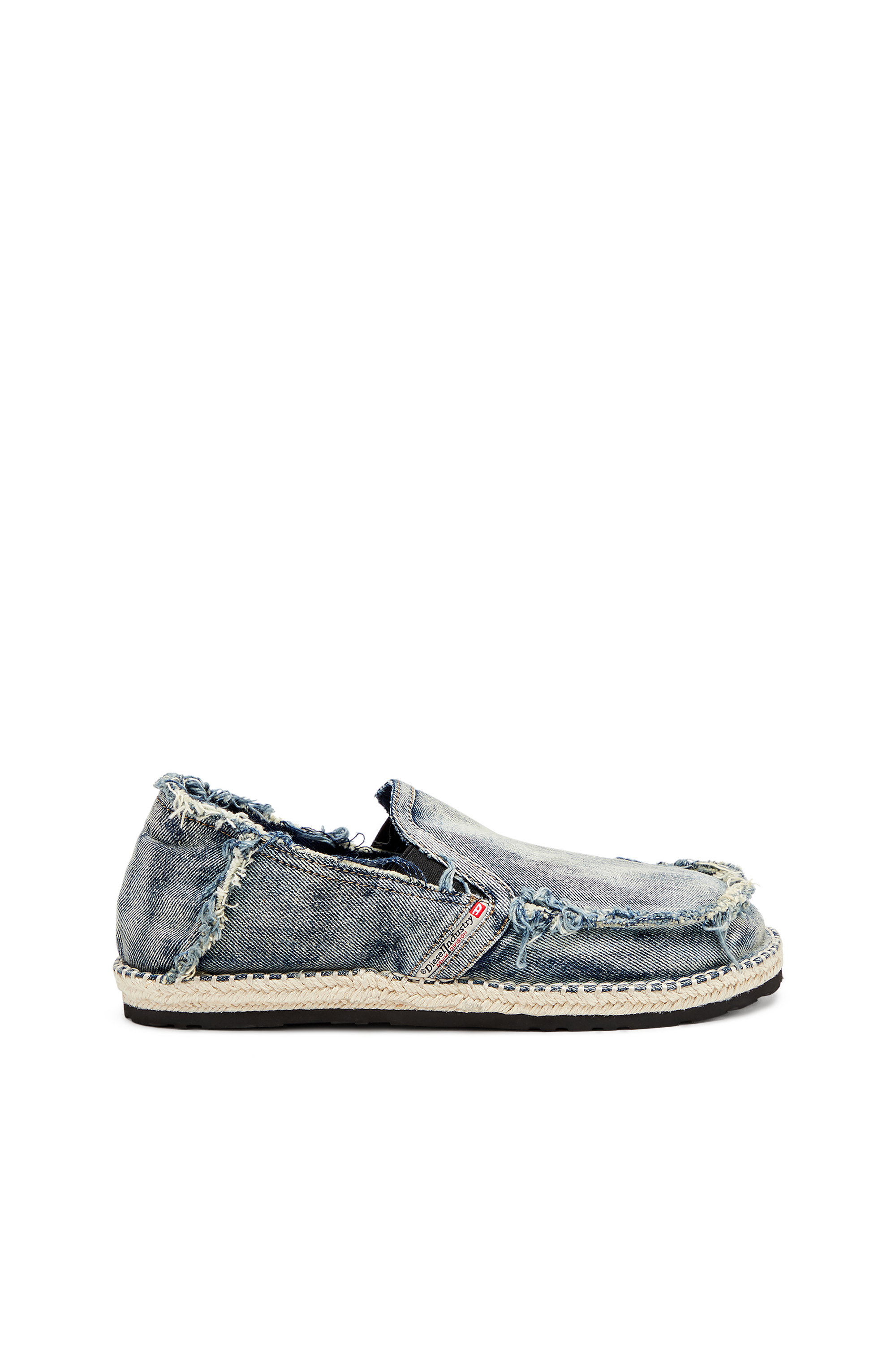 Diesel - D-LUKAS ESP, Herren Loafer-Espadrilles aus vielgetragenem Denim in Hellblau - 1