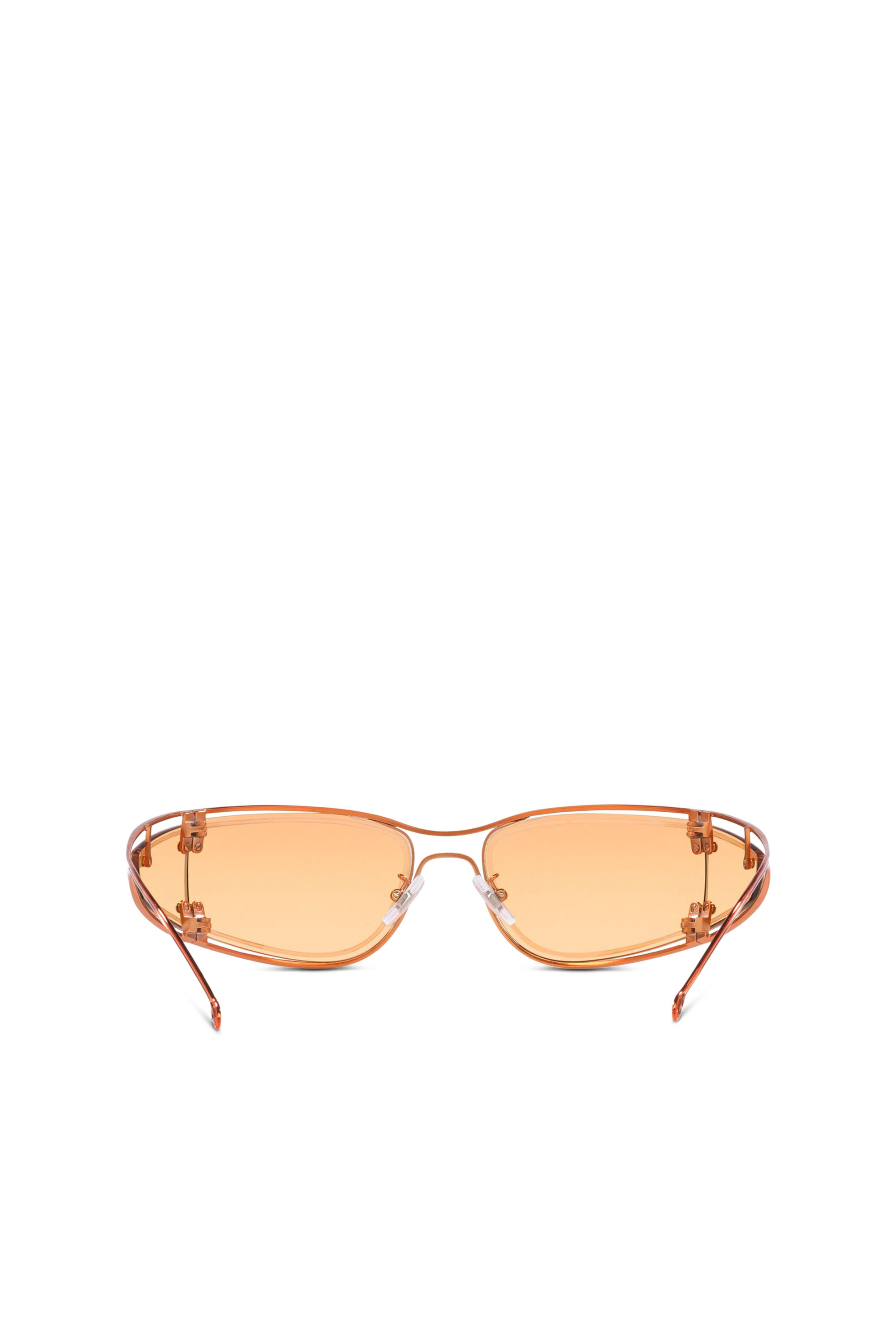Diesel - 0DL1001, Unisex Sonnenbrille in Wraparound-Konstruktion in Orange - 5