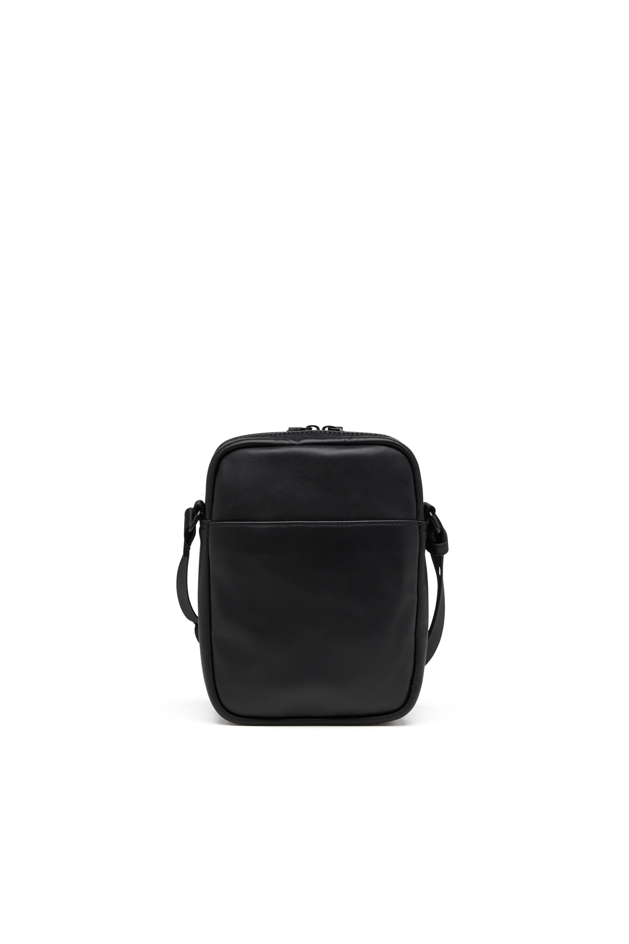 Diesel - RAVE CROSSBODY X, Herren Crossbody-Tasche aus Leder mit Ton in Ton D aus Metall in Schwarz - 2