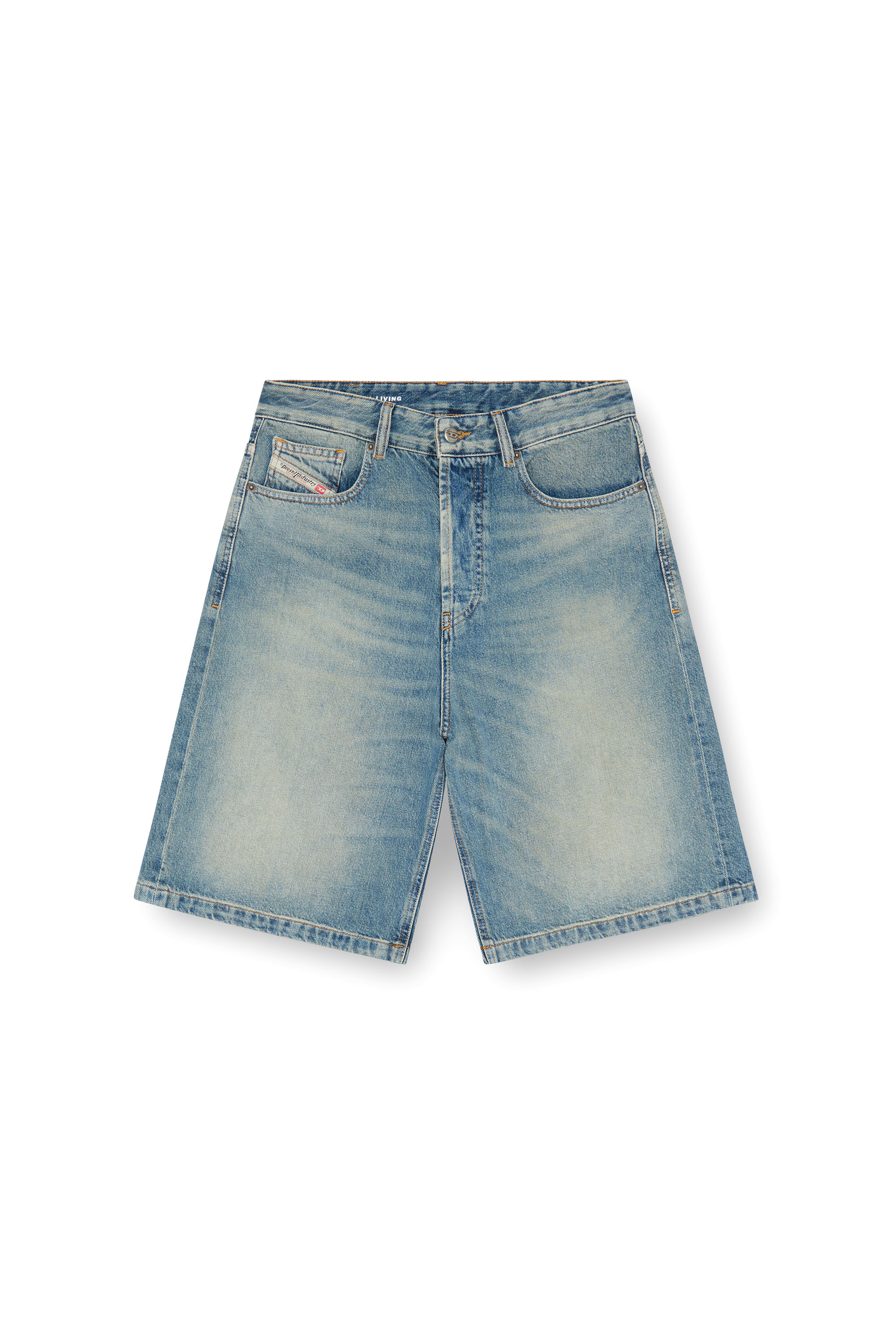 DE-SIRE-SHORT, Hellblau Diesel - DE-SIRE-SHORT, Damen Shorts aus Denim in Hellblau - 2