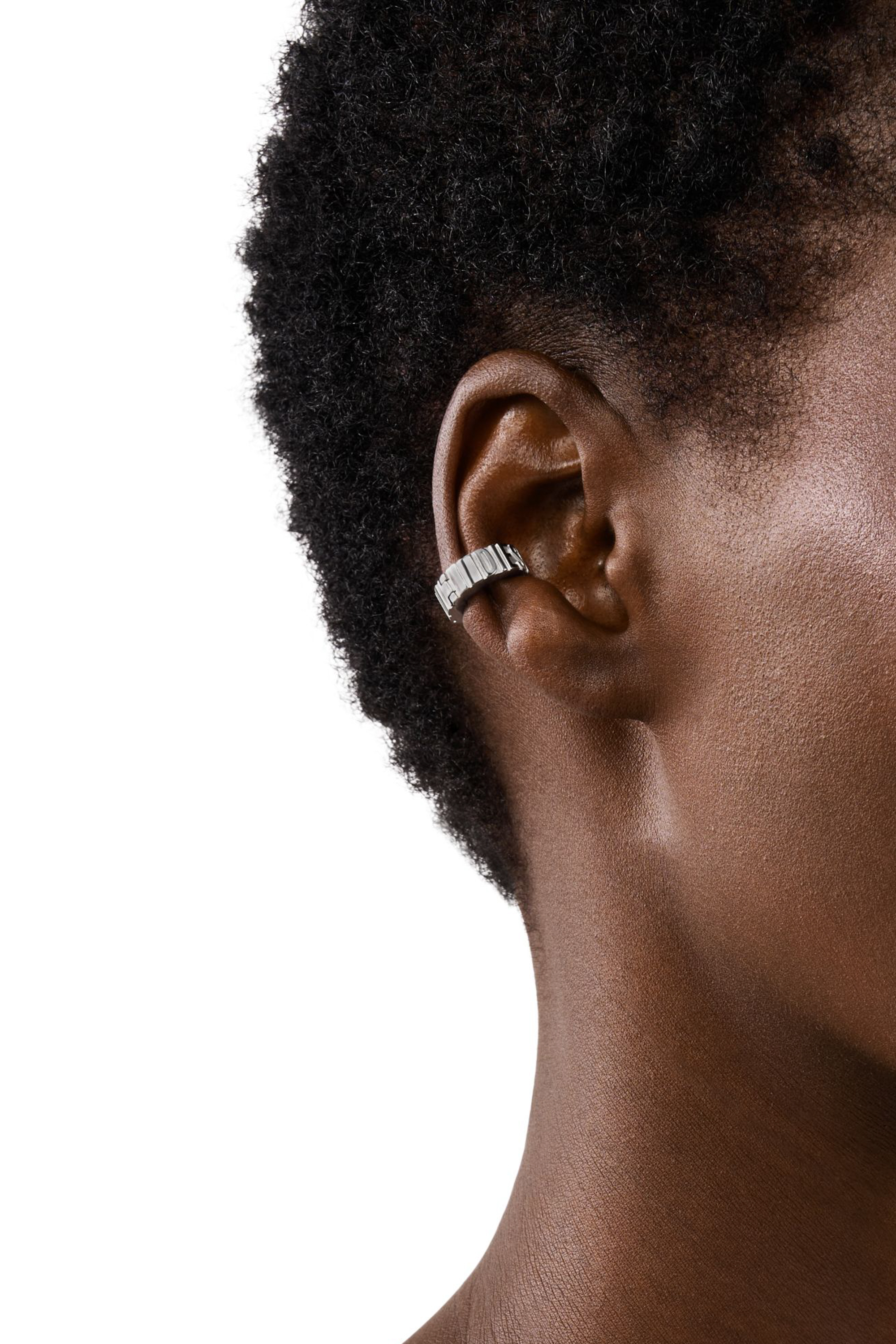 Diesel - DX1555040 JEWEL, Unisex Cuff-Ohrring aus Edelstahl in Silber - 4