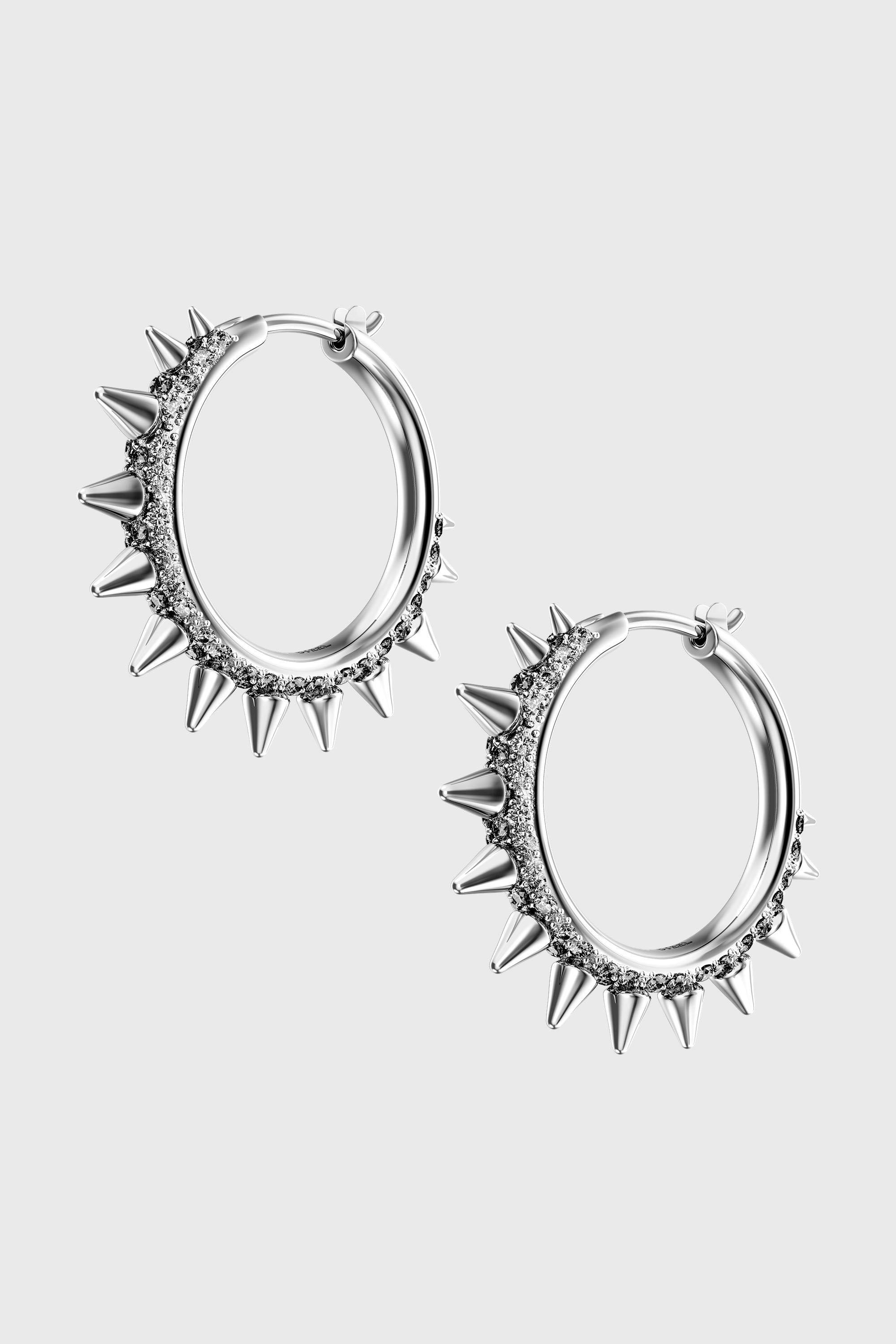 Diesel - DX1722040, Unisex Creolen aus Edelstahl in Silber - 1