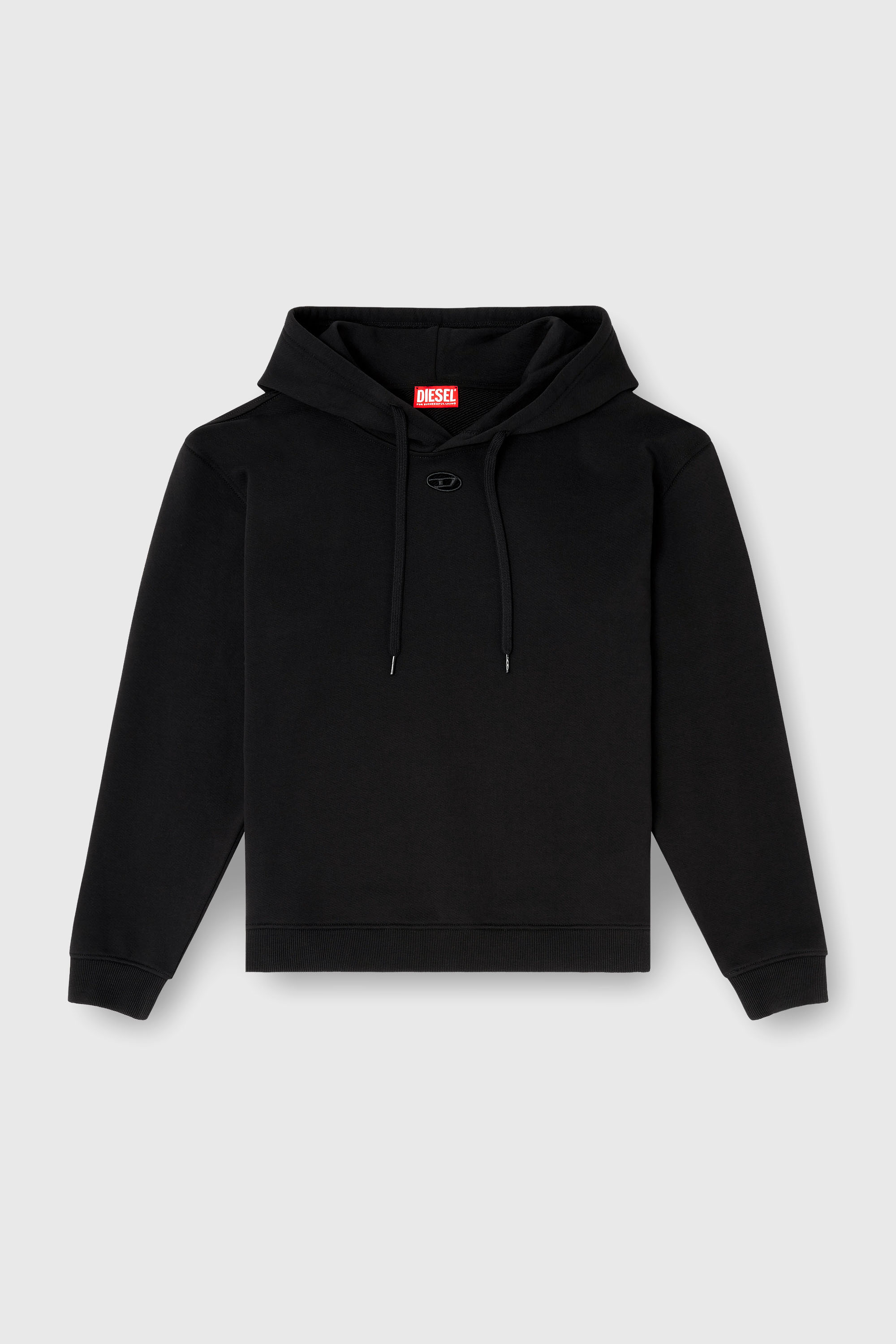 Diesel - F-NORMY-HOOD-OD, Damen Sweatshirt aus Baumwolle mit Oval D Logo in Schwarz - 2
