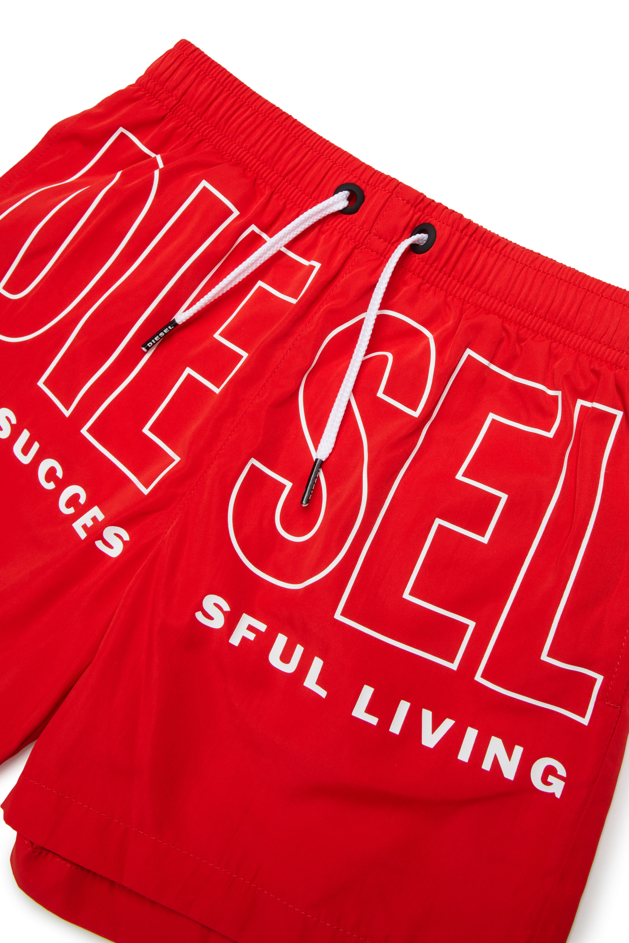 Diesel - MIDIT, Herren Badeshorts mit Maxi-Logo in Rot - 3