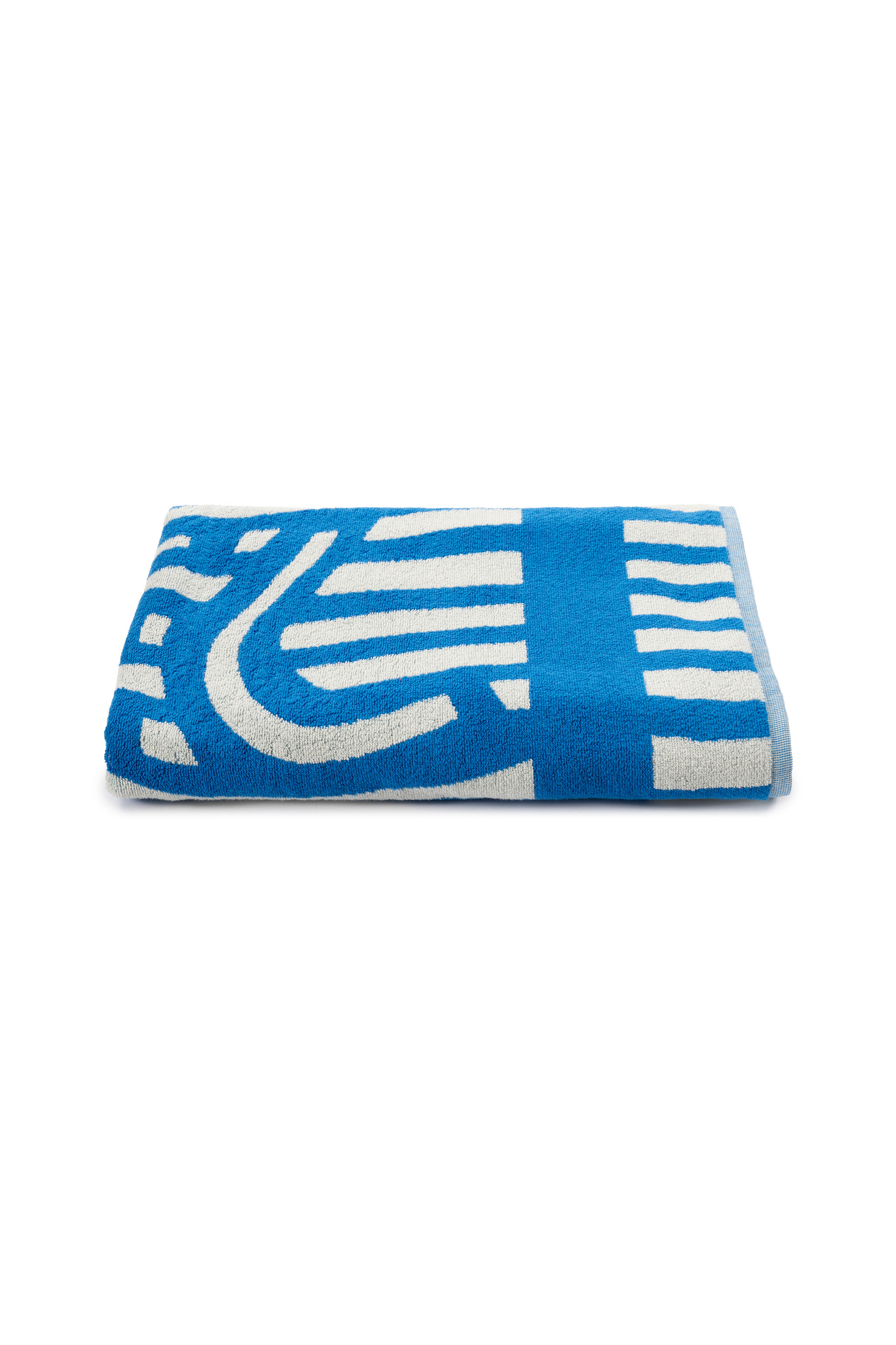 Diesel - 1018164 STRIPES GREY/BLUE TOWEL, Unisex Frotteehandtuch 100x180 cm in Blau - 5