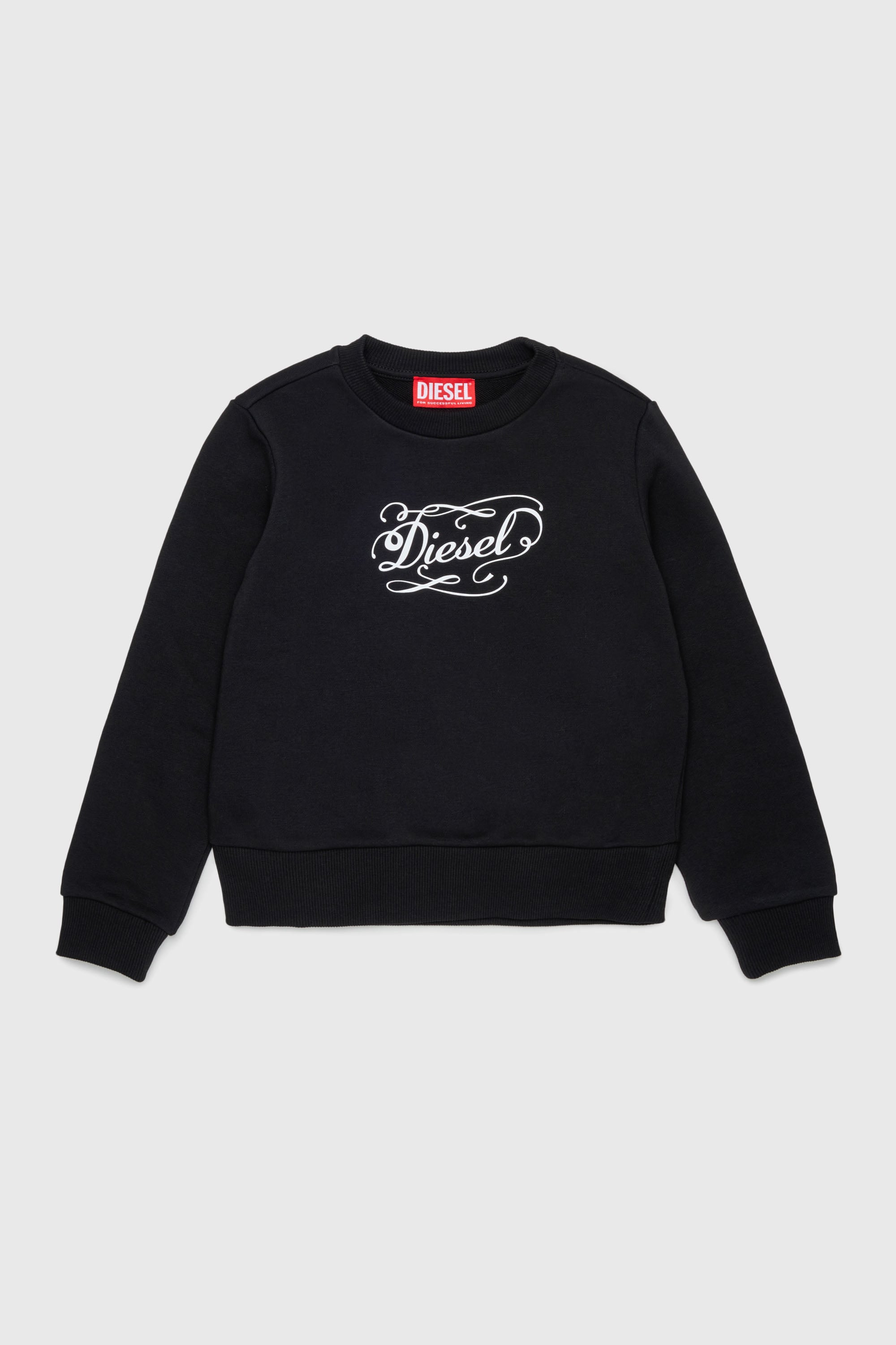 Diesel - SCORSY, Damen Sweatshirt mit verspieltem Logo-Print in Schwarz - 1