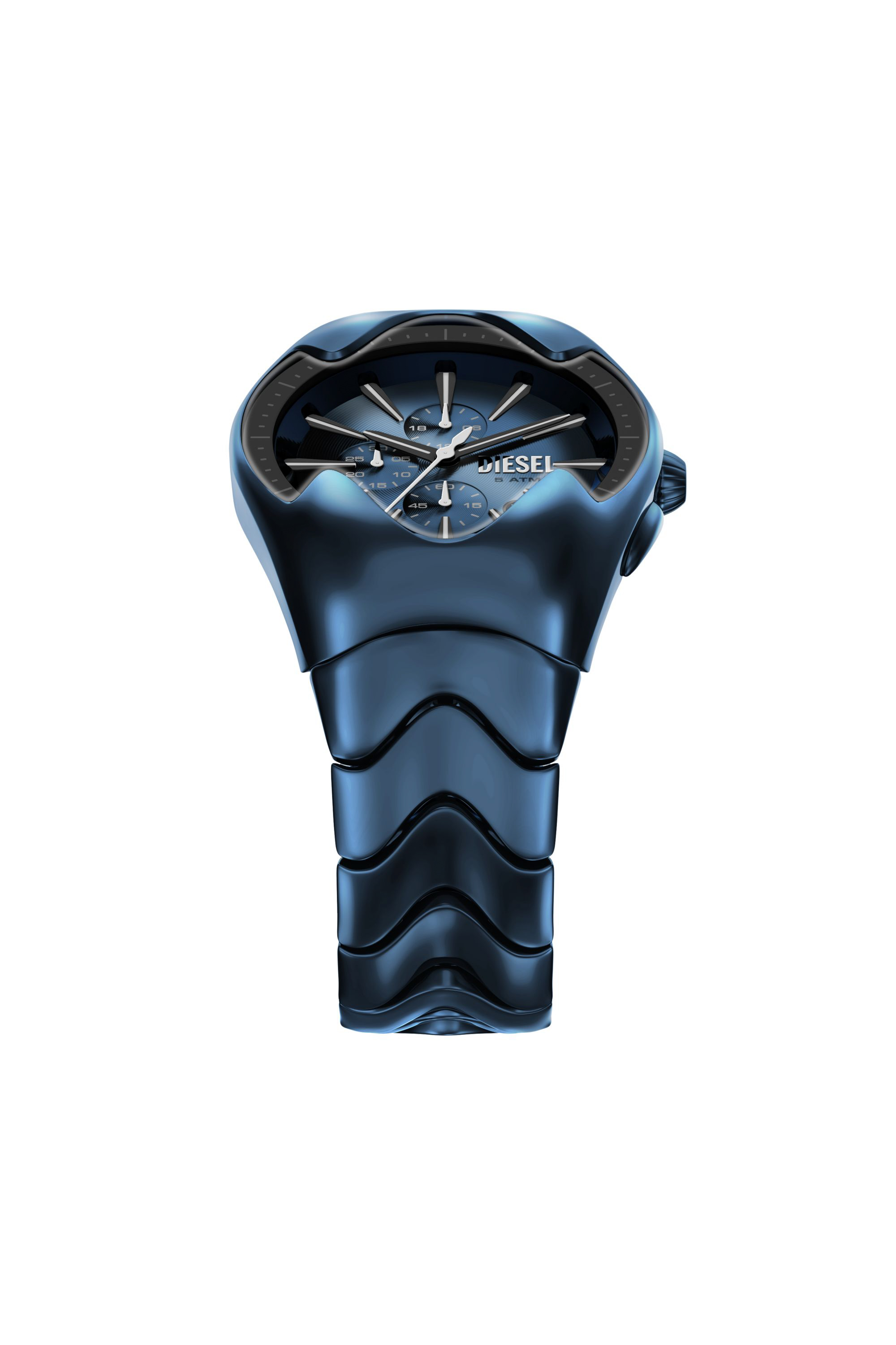 Diesel - DZ4704 WATCH, Herren Mercurial Blaues Edelstahlarmbanduhr in Schwarz/Blau - 4