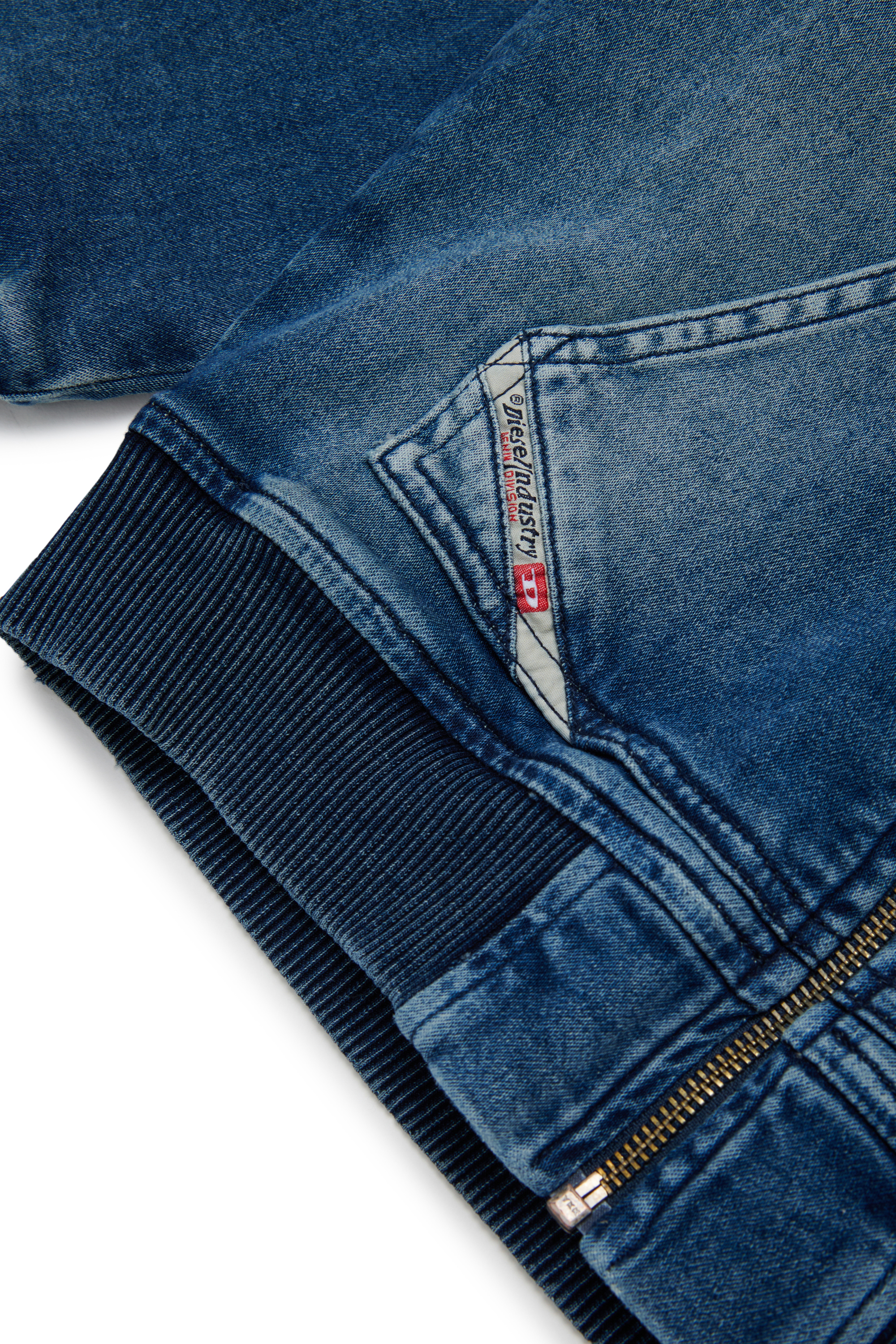 Diesel - STIMM-OVER JJJ, Herren Zip-up-Hoodie aus JoggJeans&reg; in Dunkelblau - 4