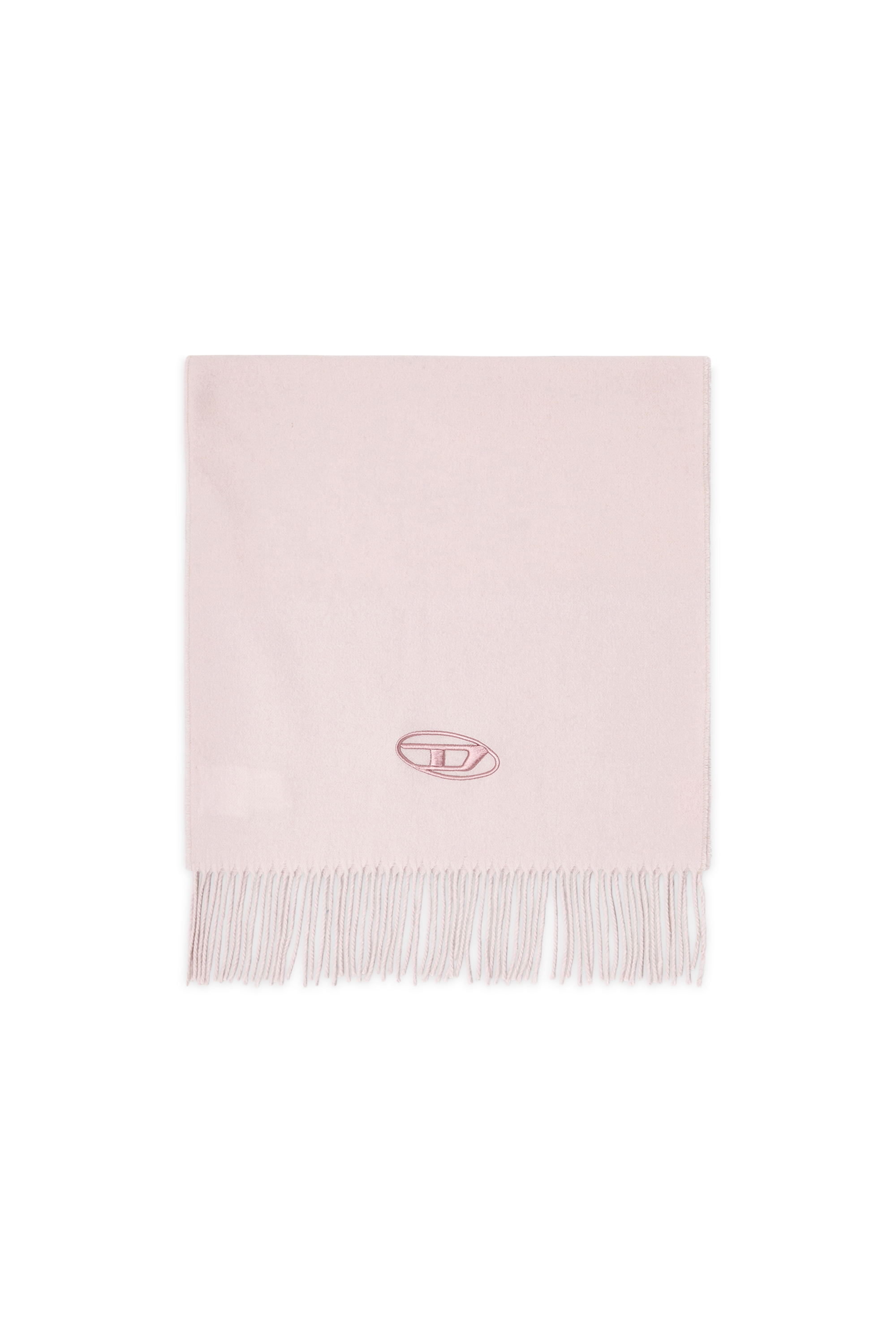 Diesel - S-IMON-D-LONG, Herren Schal aus Wollmischung mit Fransenabschl&uuml;ssen in Rosa - 1