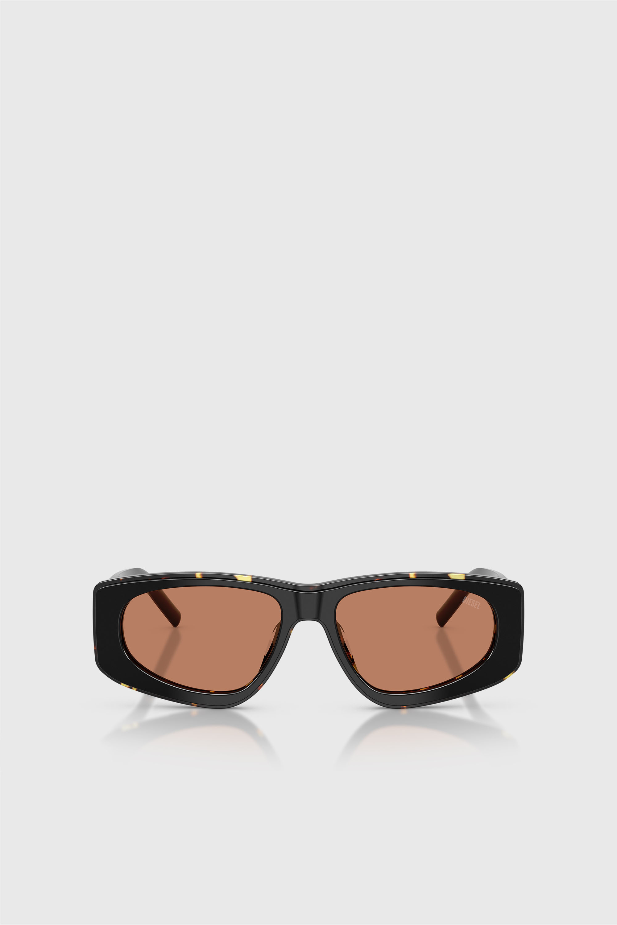 Diesel - 0DL2021U, Unisex's Geometric Sunglasses in Black/Brown - 1