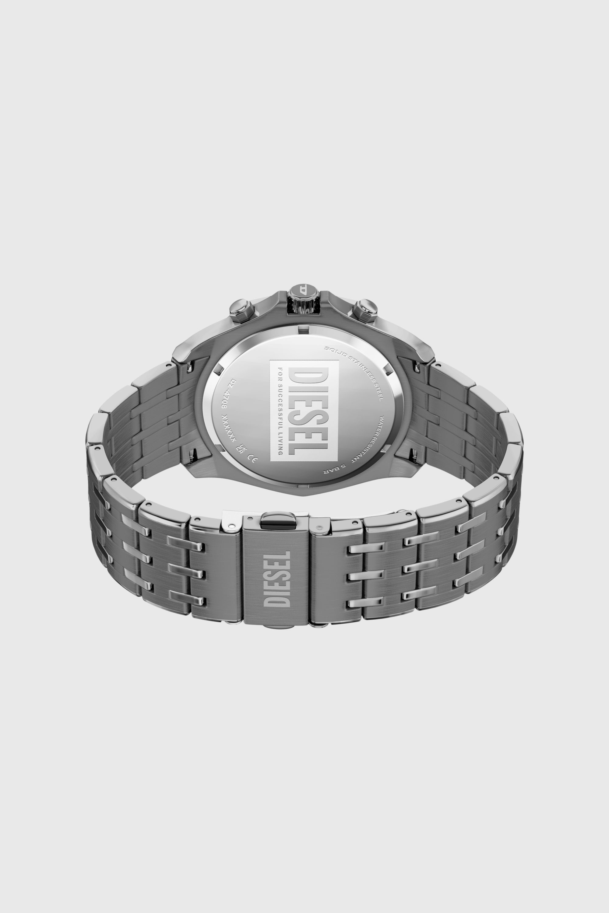 Diesel - DZ4708 WATCH, Herren Spiked Edelstahl-Uhr in Grau - 6