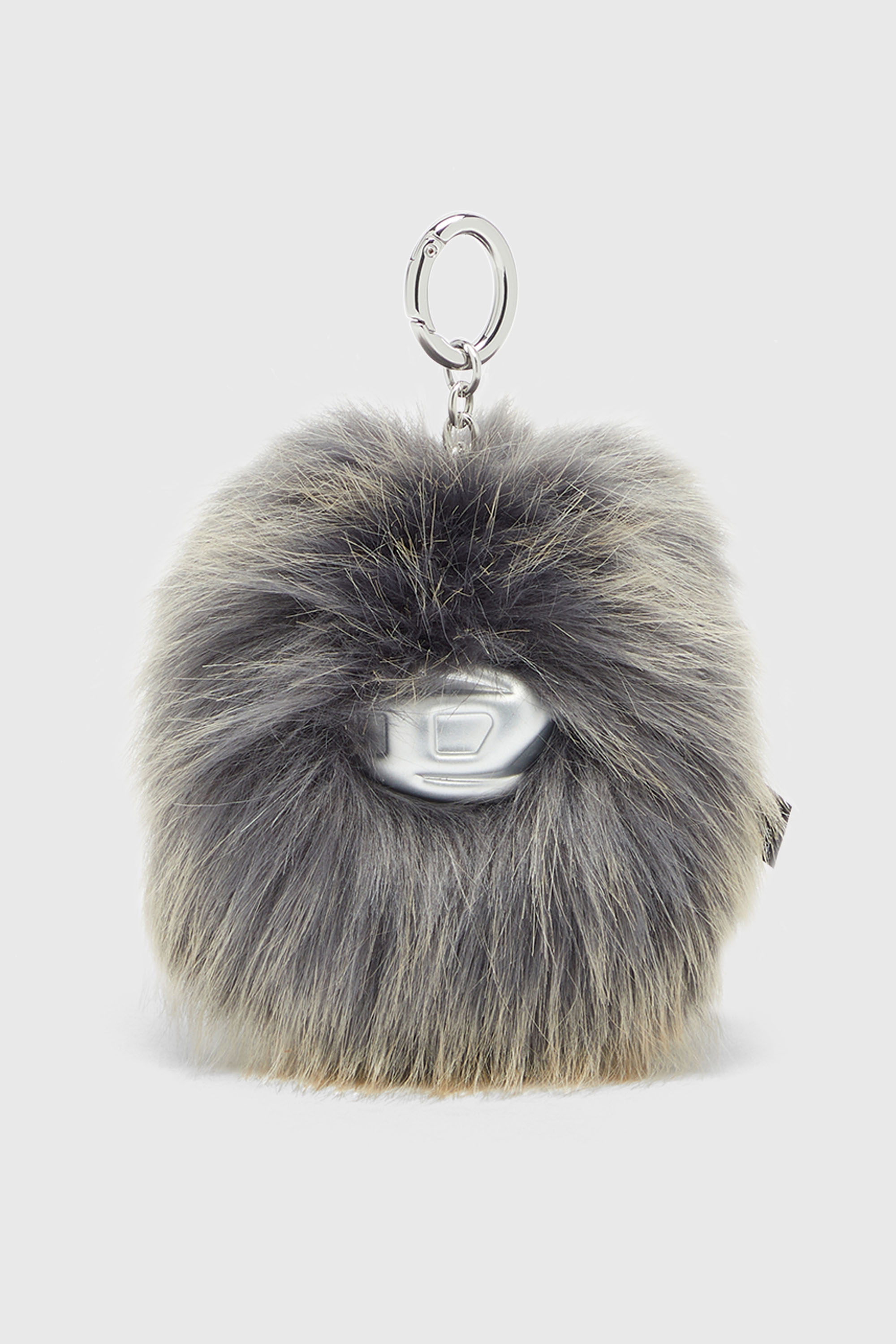 Diesel - MONSTER, Unisex Flauschiger Anh&auml;nger mit Pendant in Grau - 1