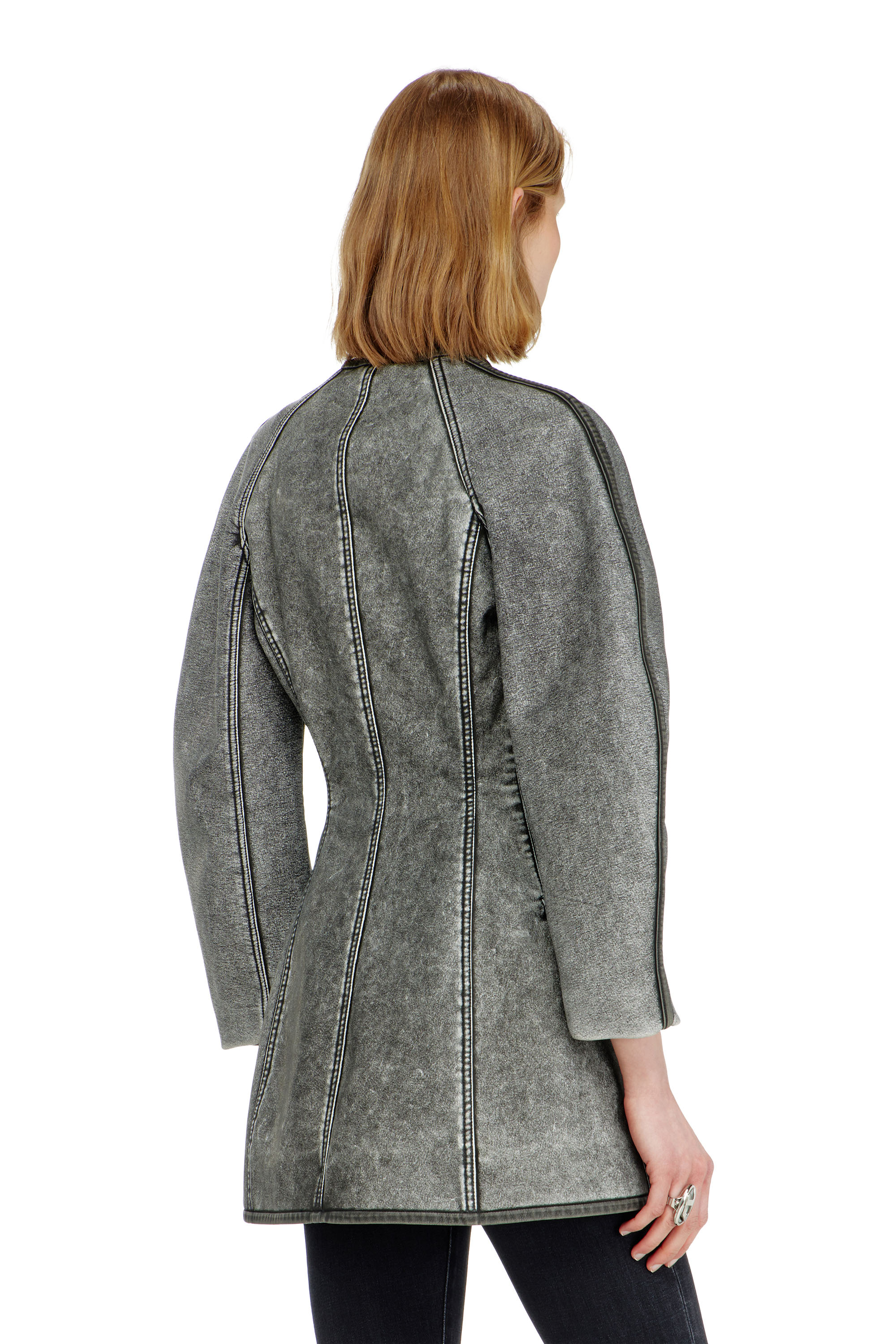 Diesel - G-ALAX, Damen Cardigan-Jacke mit Kokon&auml;rmeln in null - 4