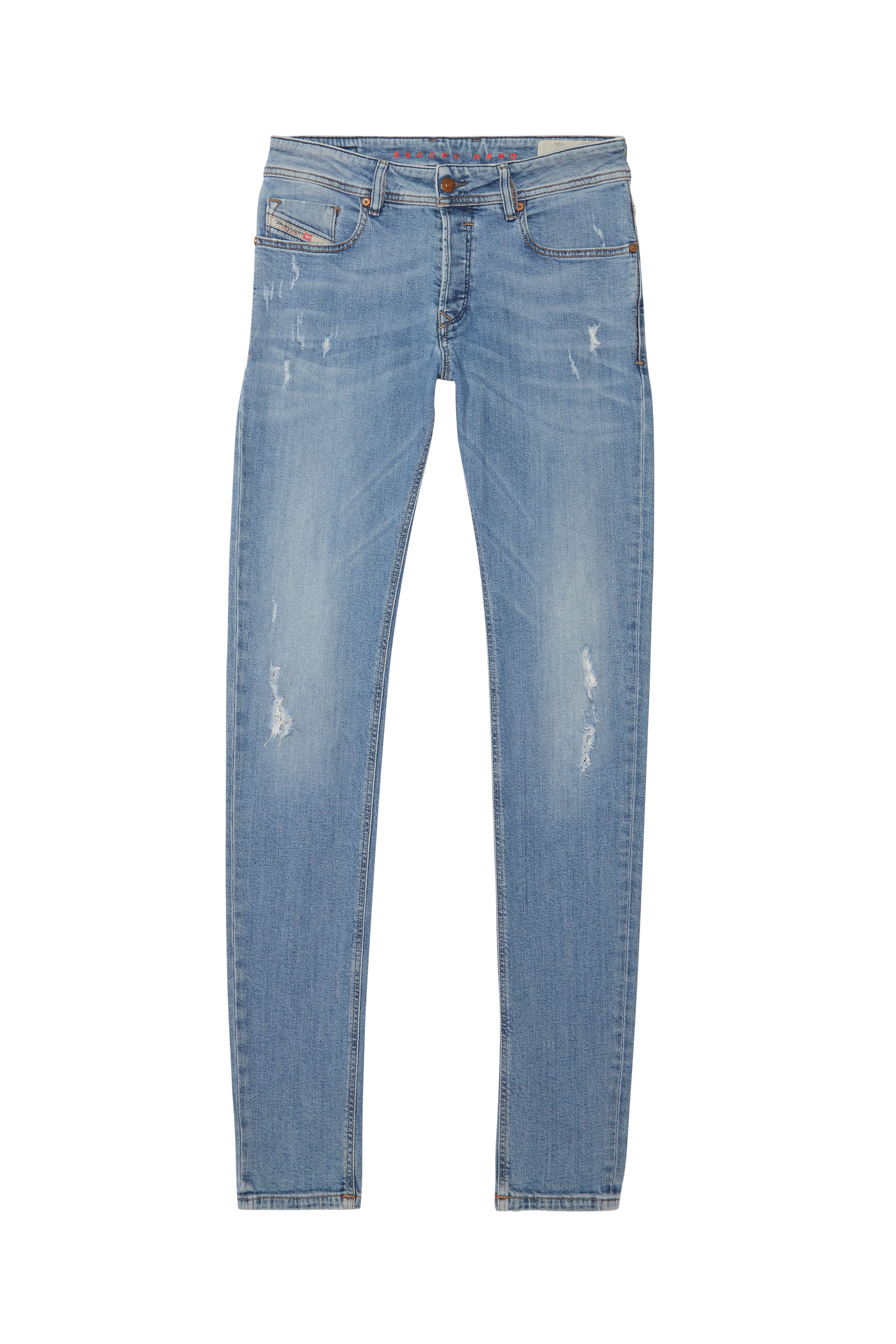 Diesel - SLEENKER, Herren Diesel Herren - Jeans Mittelblau in Mittelblau - 1