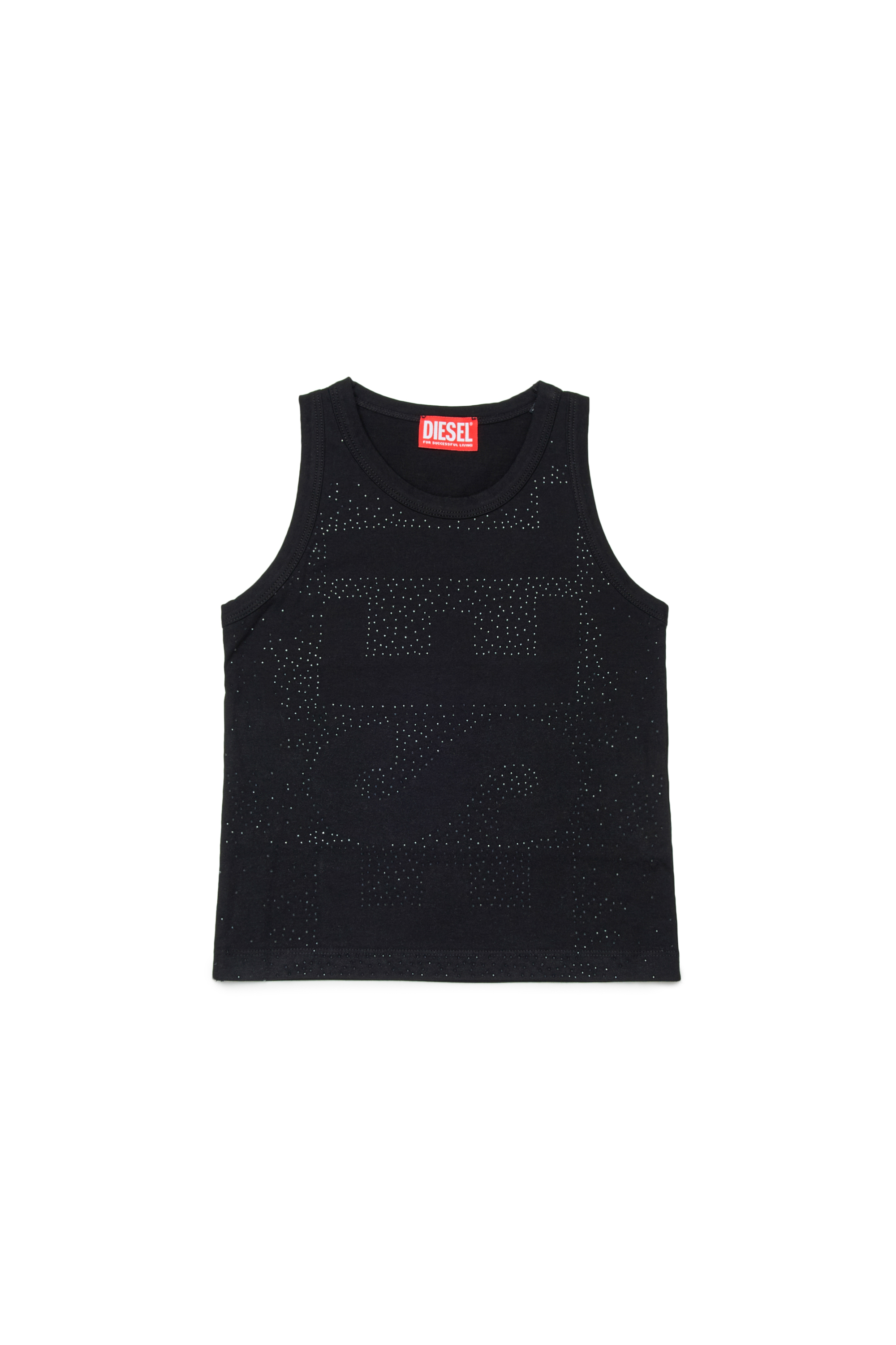 Diesel - TSTUDS, Damen Tanktop mit Nietenlogo in Schwarz - 1