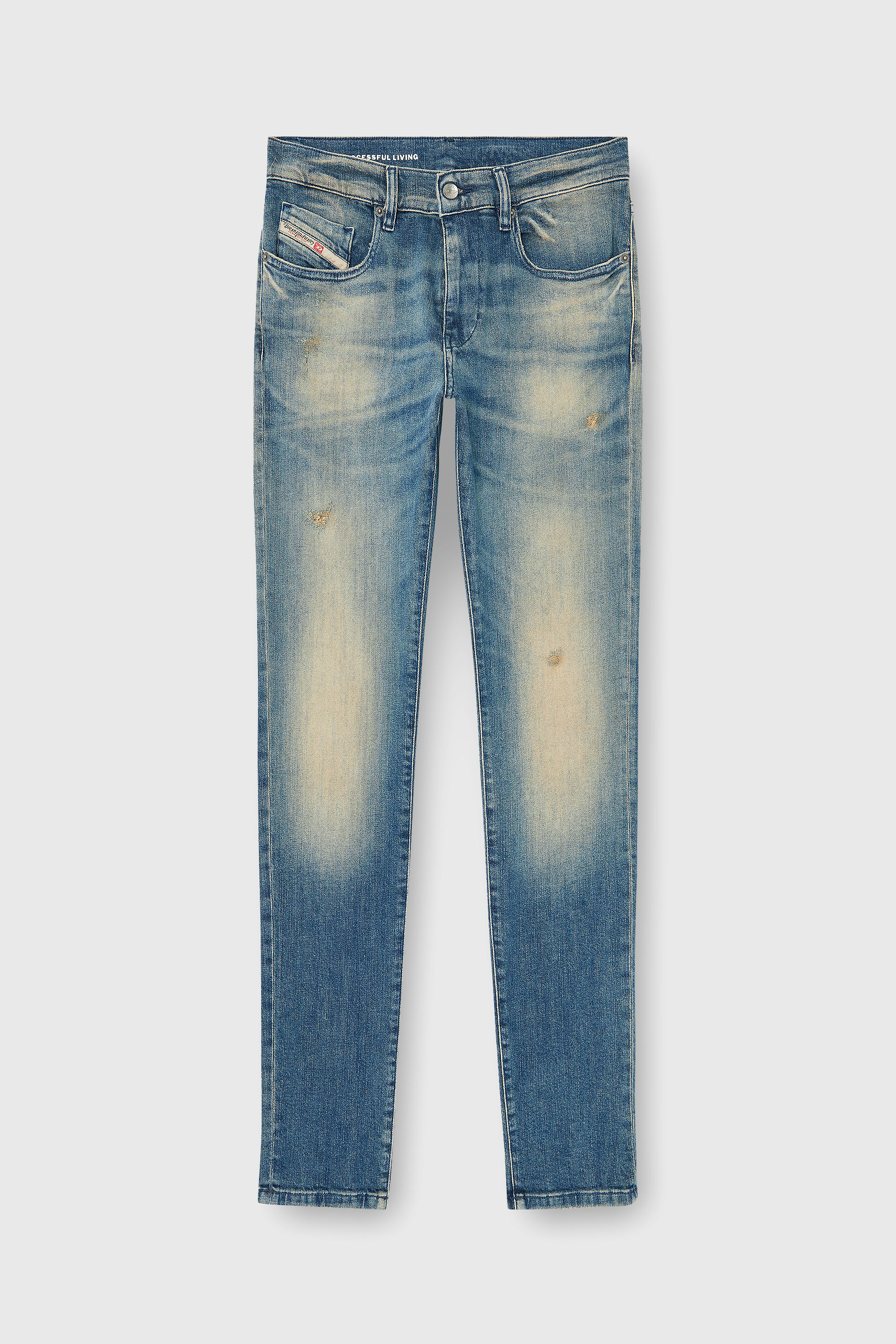 Diesel - Herren Slim Jeans 2019 D-Strukt 0KBBW, Mittelblau - 2