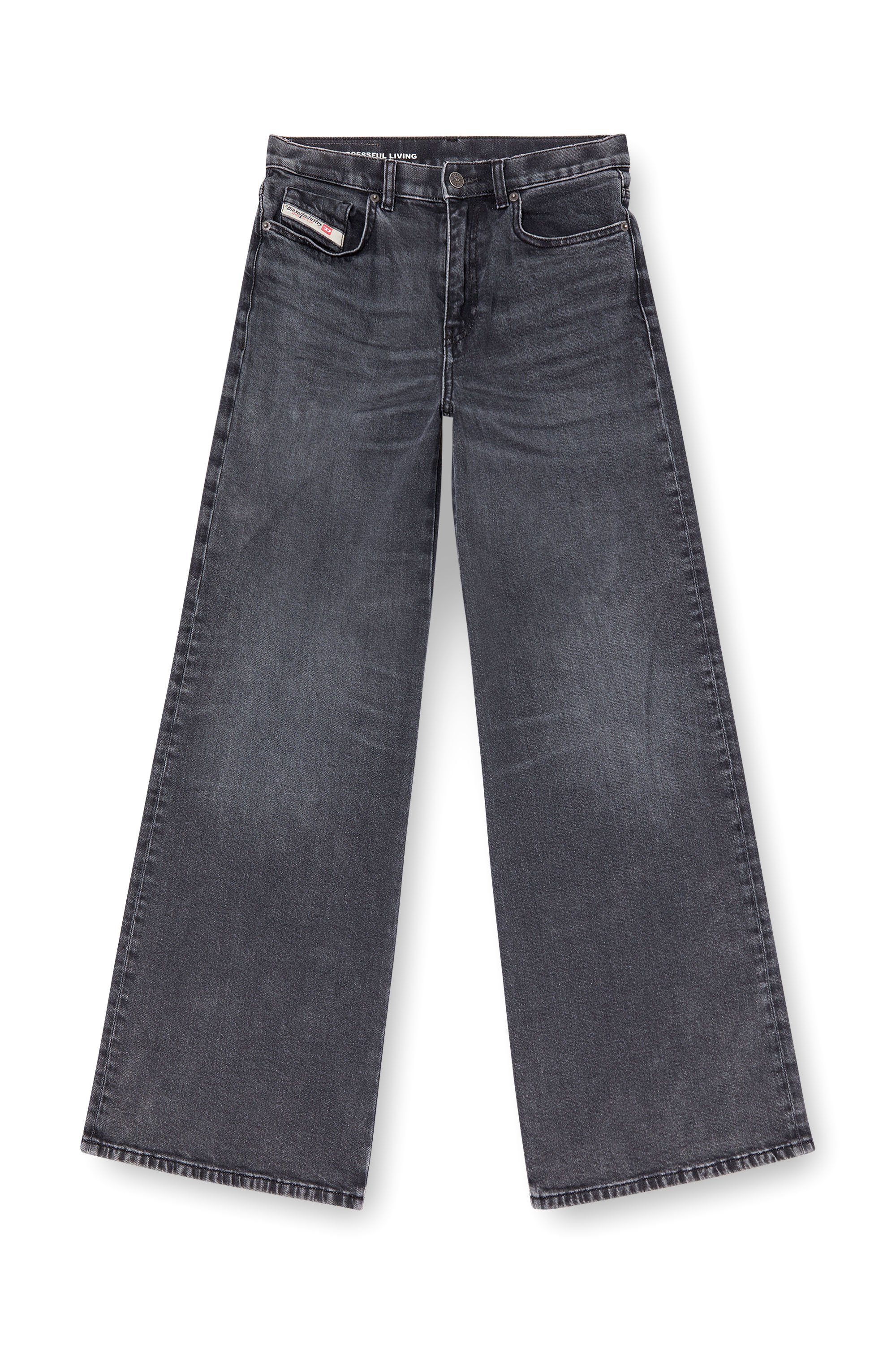 Diesel - Damen Flare Jeans 1978 D-Akemi 0CLBG, Schwarz/Dunkelgrau - 3