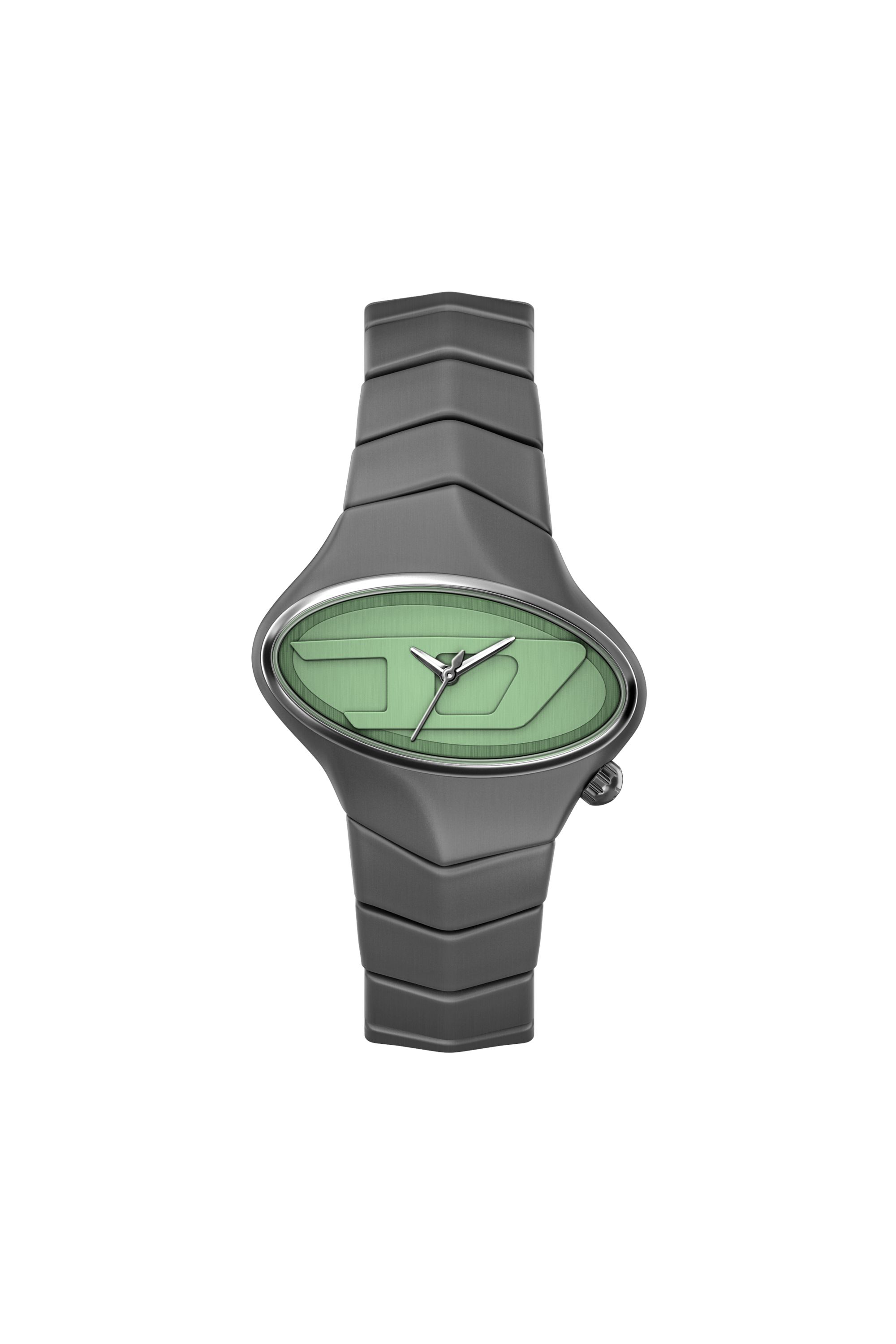 Diesel - DZ2241 WATCH, Herren D-Rush gunmetal Edelstahl-Uhr in Dunkelgrau - 1