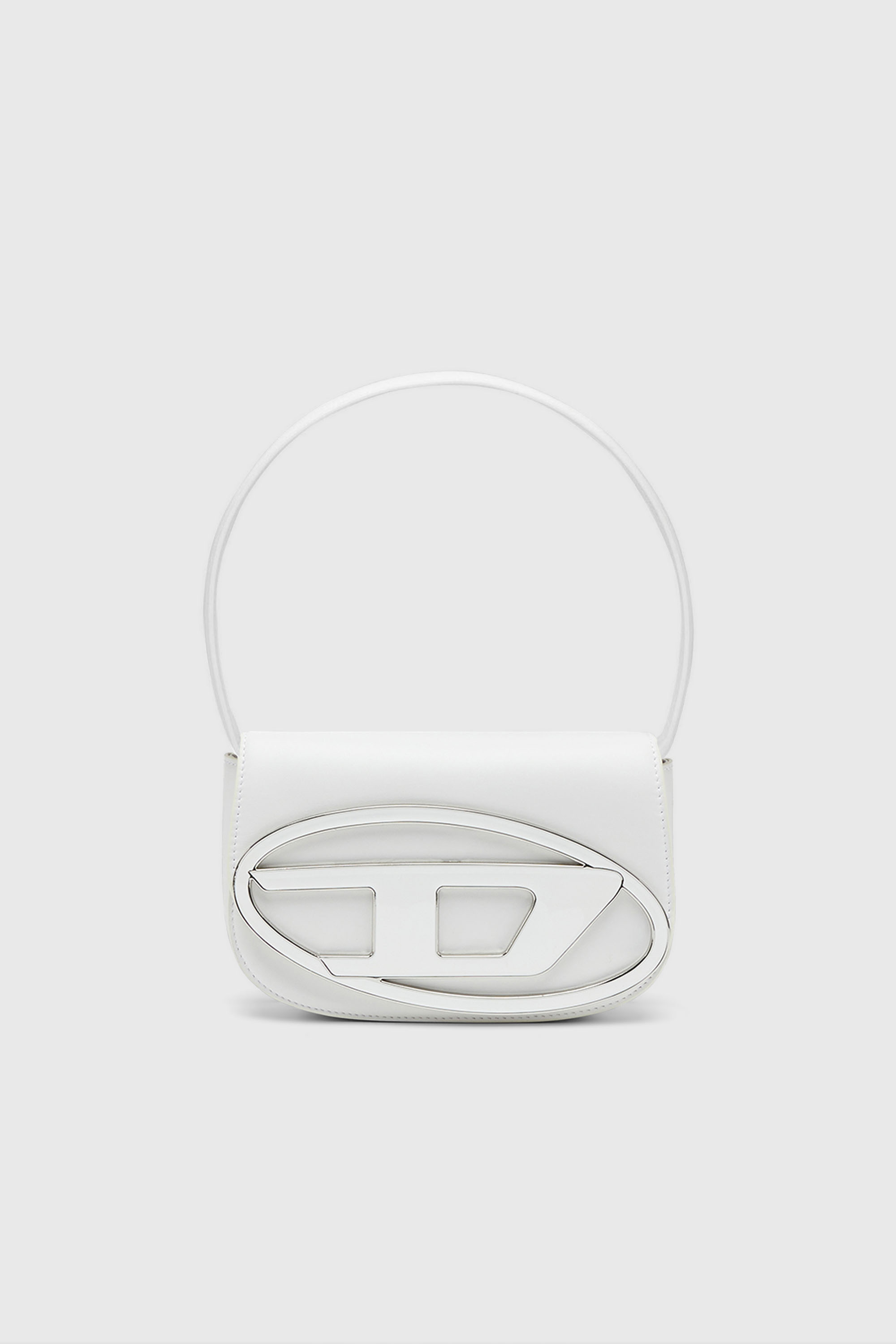 Diesel - 1DR, Damen 1DR-Ikonische Schultertasche aus Nappa-Leder in Wei&szlig; - 2