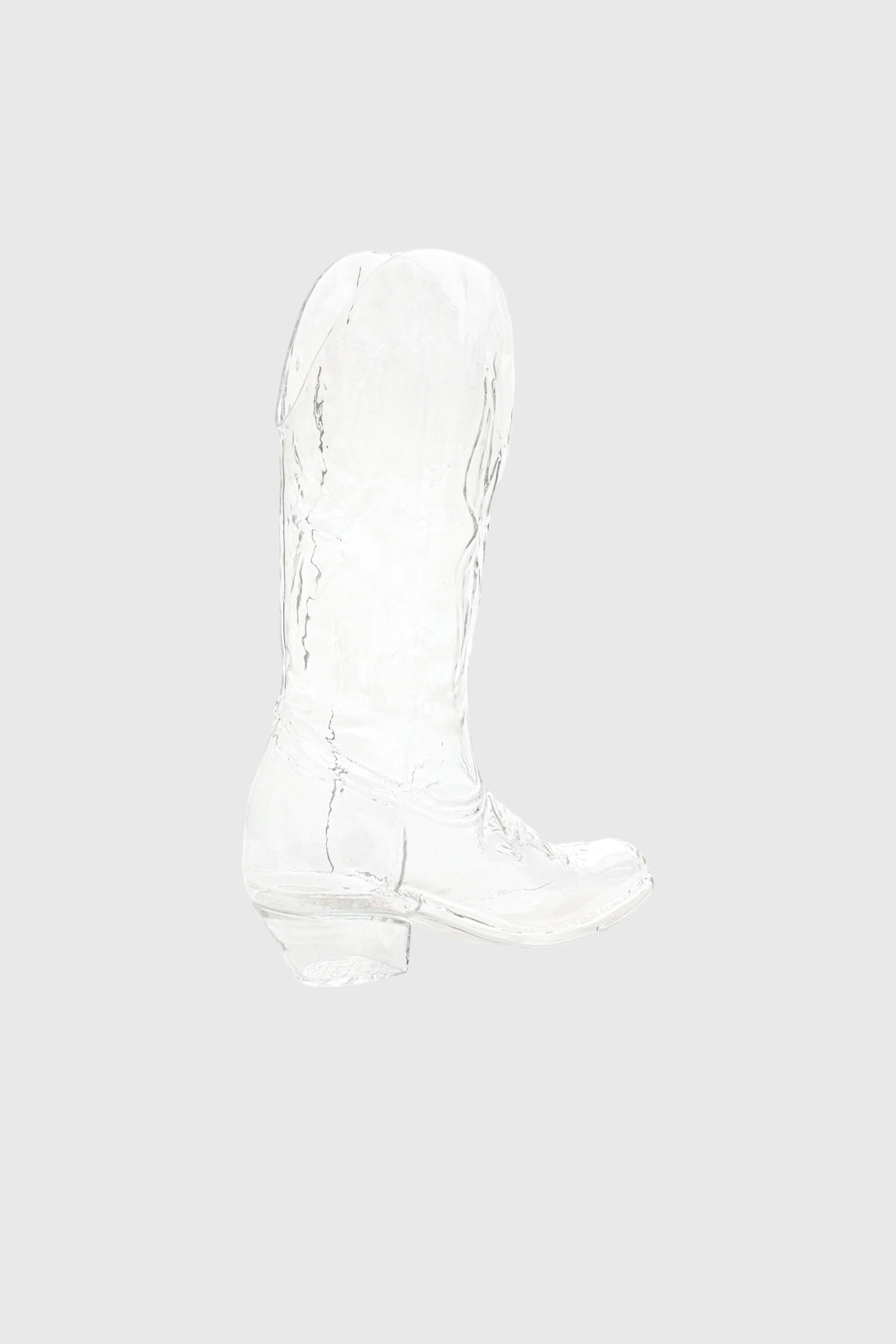 Diesel - 10064 GLASS VASE CRYSTALBOOTIE CM.24X8 H, Unisex Glasvase in Wei&szlig; - 2