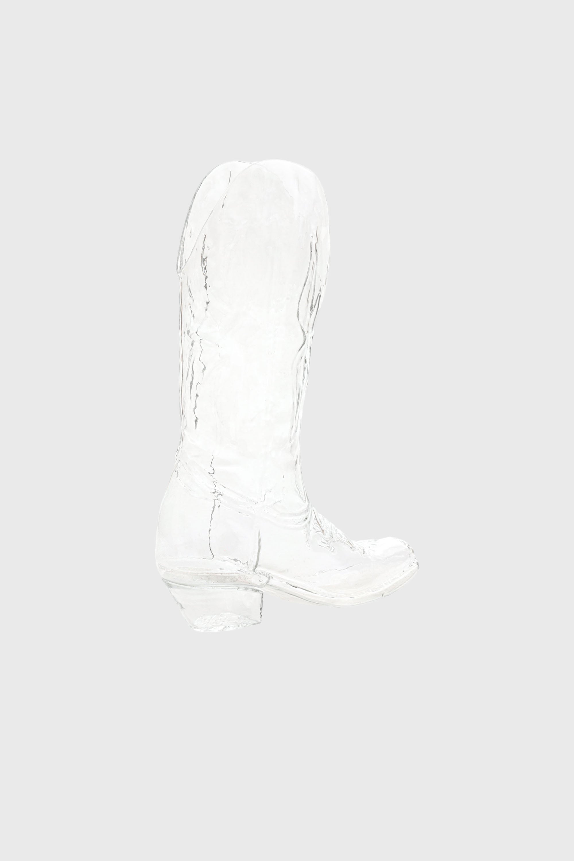 Diesel - 10064 GLASS VASE CRYSTALBOOTIE CM.24X8 H, Unisex Glasvase in Wei&szlig; - 2