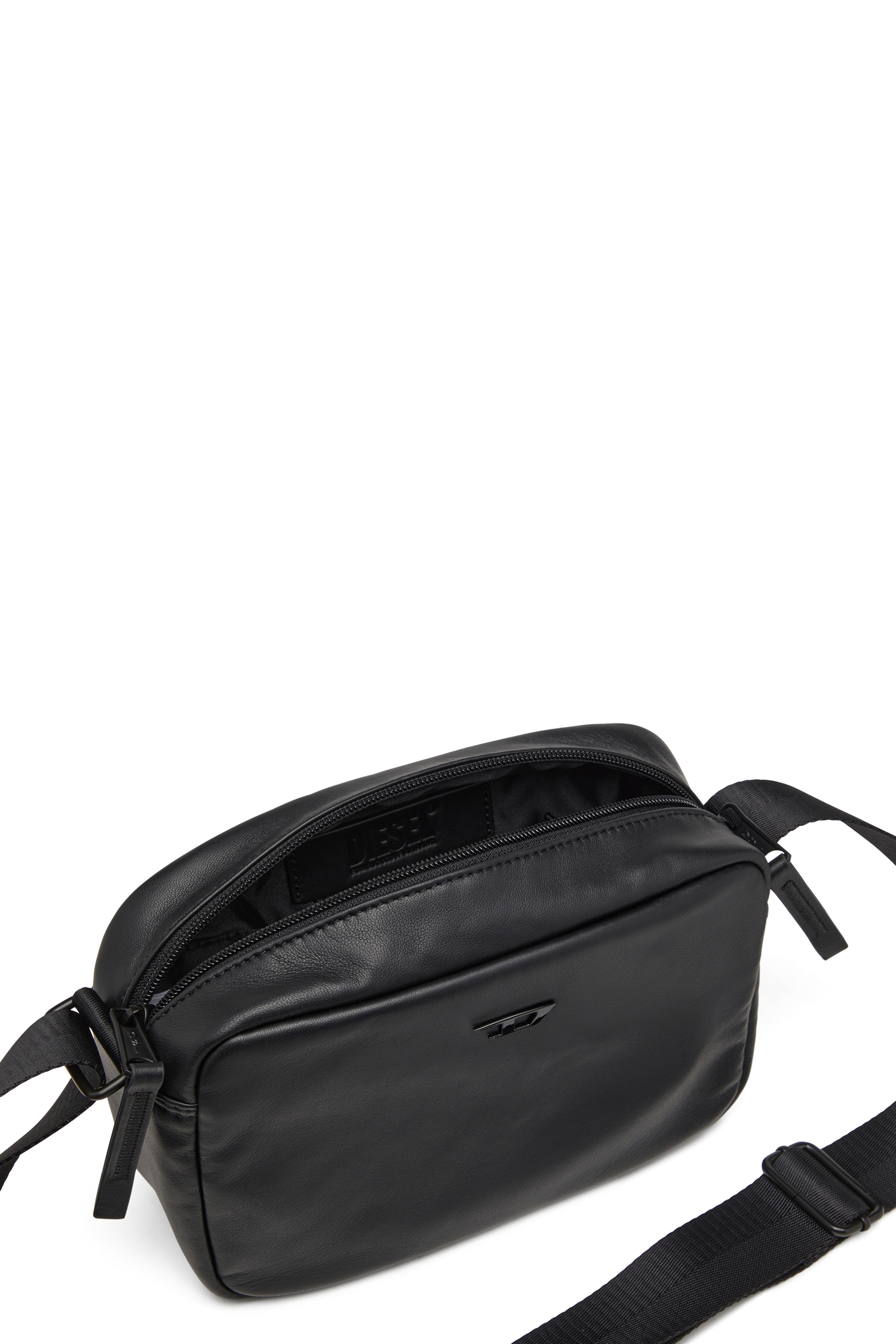 Diesel - RAVE CAMERA BAG X, Herren Camera Bag aus Nappaleder in Schwarz - 4