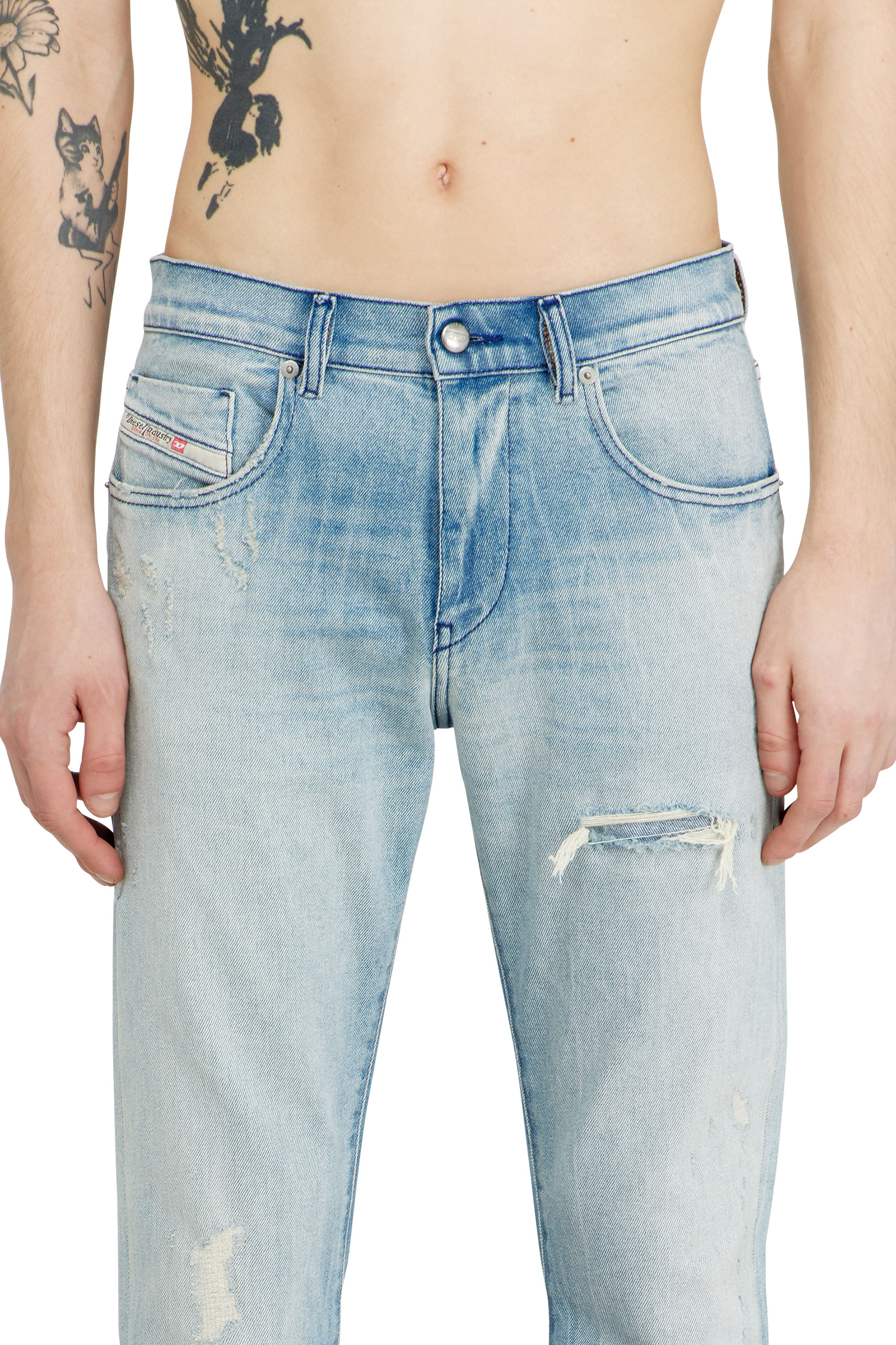 Diesel - Herren Slim Jeans 2019 D-Strukt 09N38, Hellblau - 4