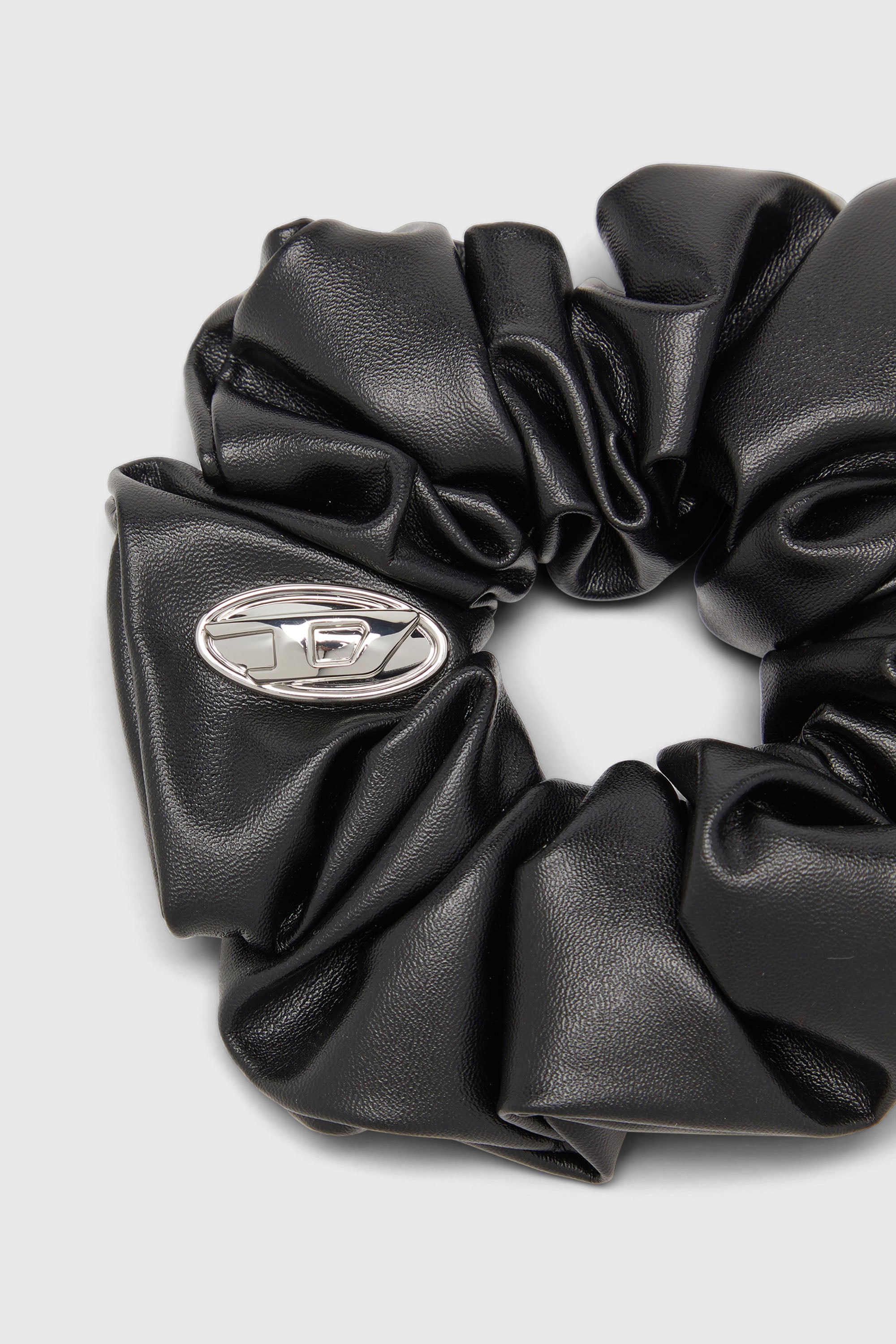 Diesel - BANGLE SCRUNCHIE, Damen Scrunchie mit Metall-Logo in Schwarz - 2