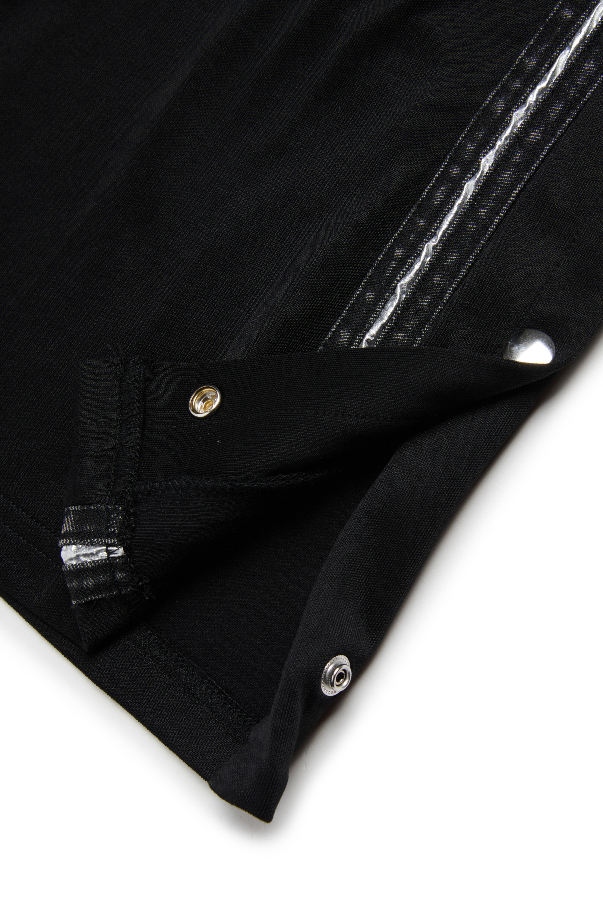 Diesel - PREET, Damen Weite Hose mit Druckkn&ouml;pfen in Schwarz - 4