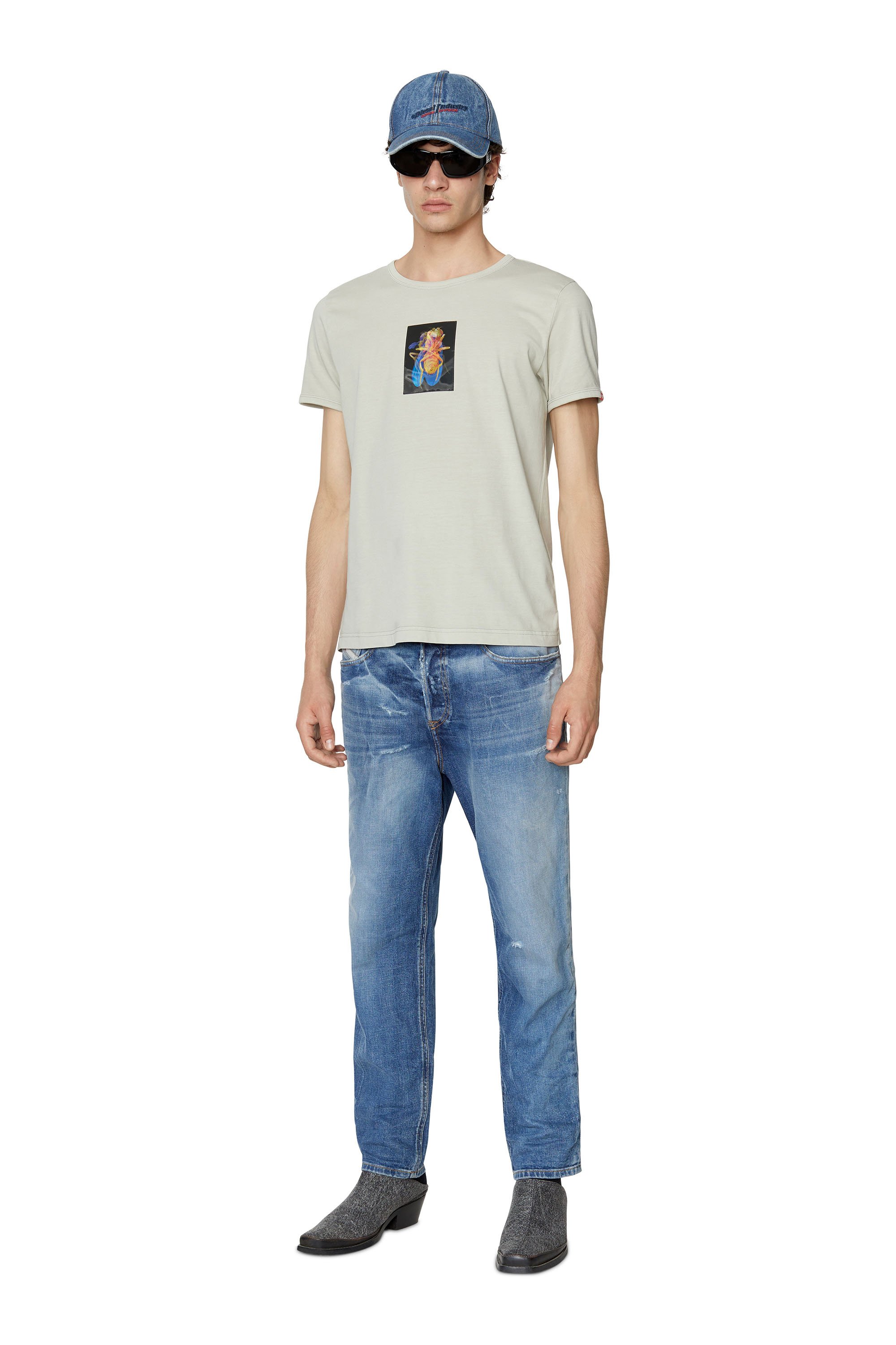 Diesel - 2005 D-FINING 09E16 Tapered Jeans, Mittelblau - Image 5