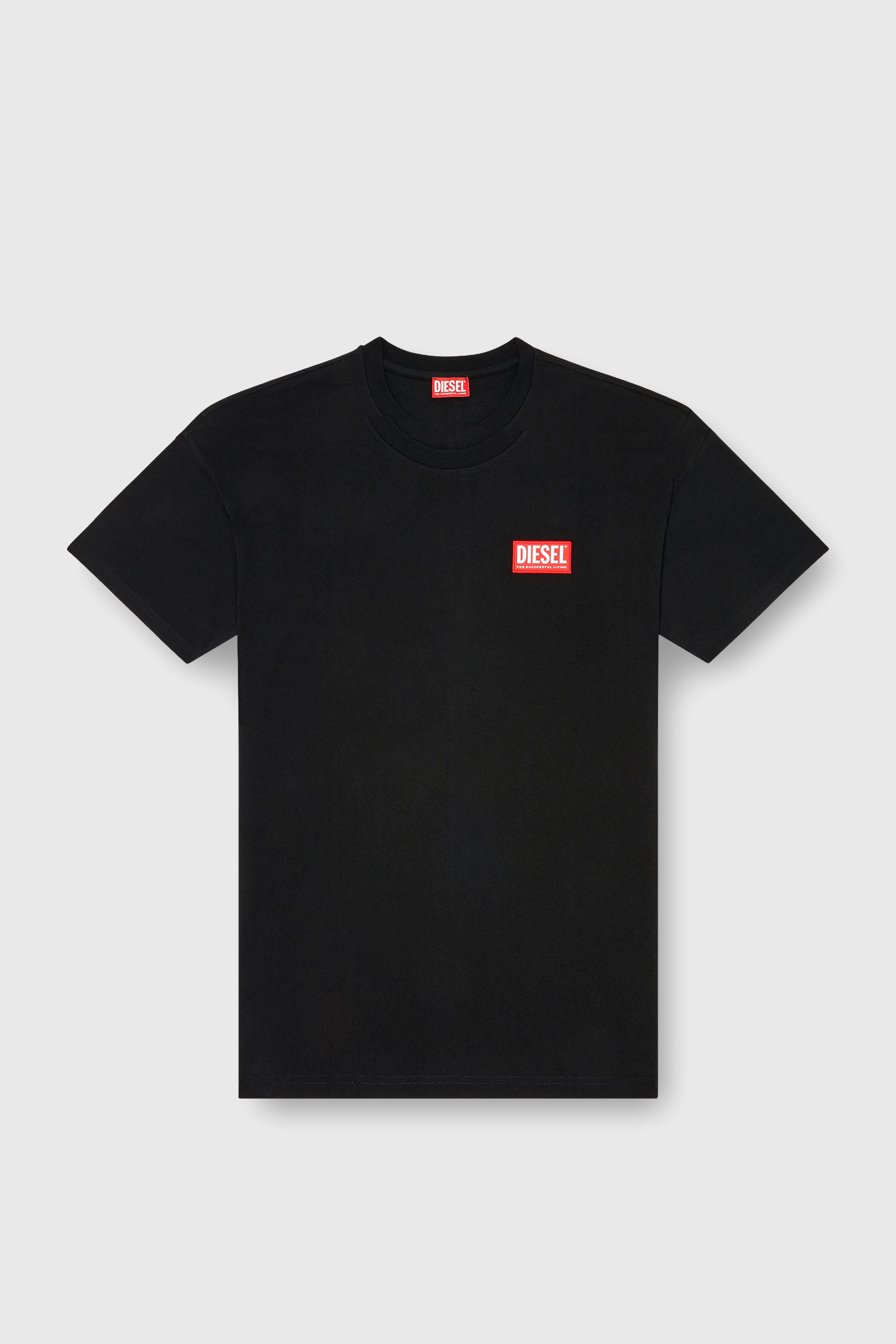 Diesel - T-BOXT-LAB, Herren T-Shirt mit Jacquard-Logo-Patch in Schwarz - 2