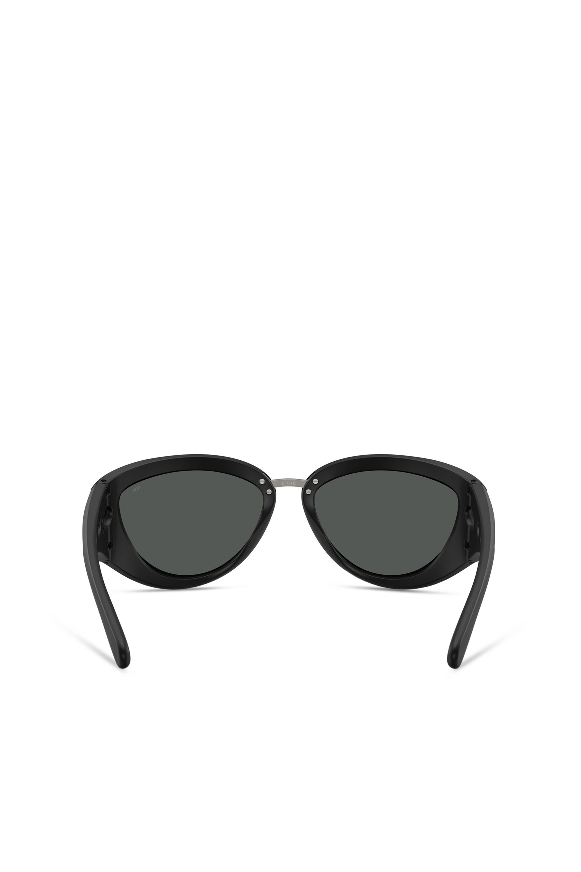 Diesel - 0DL3007U, Unisex Softer Katzenaugen-Style Brille in Schwarz - 3