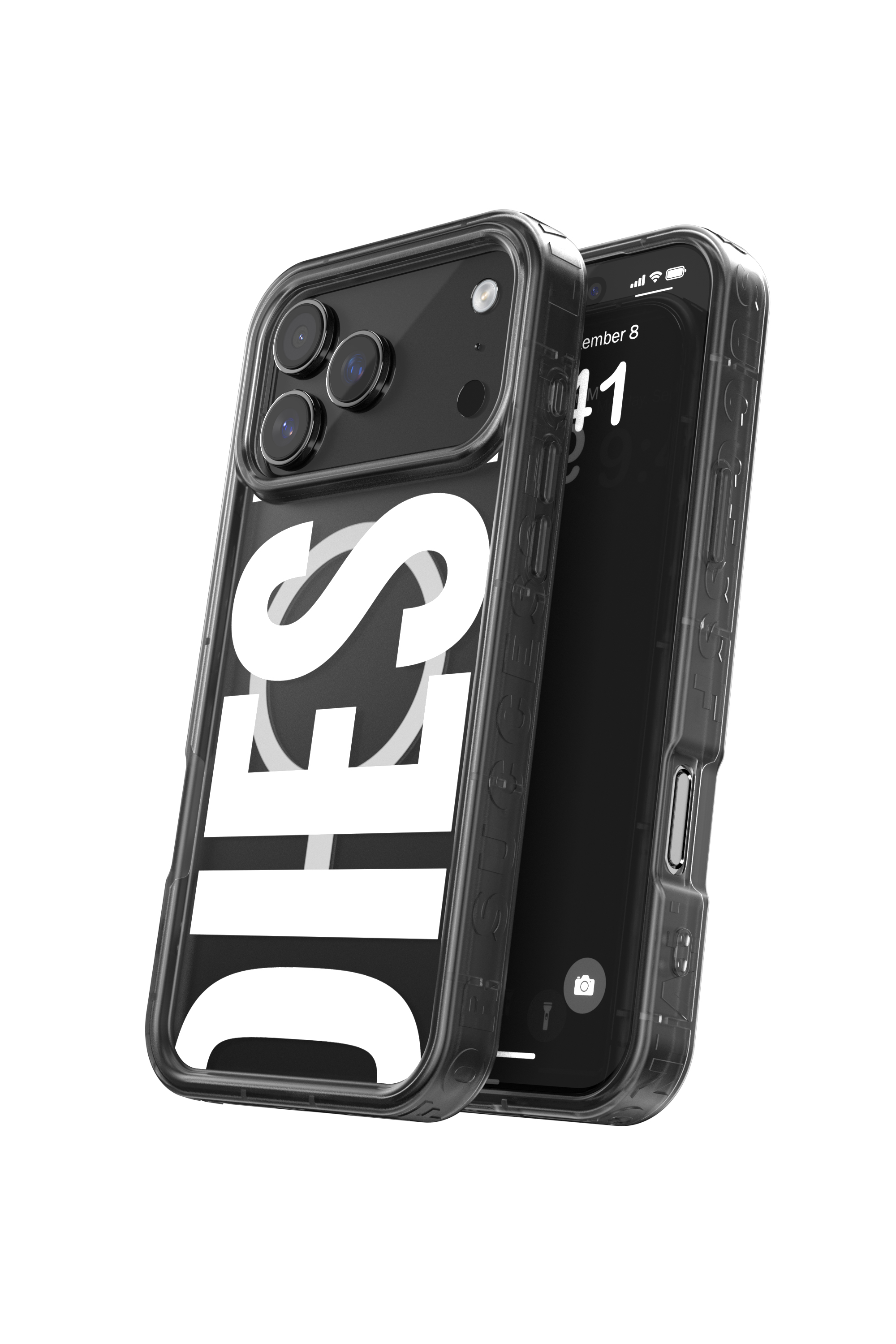 Diesel - 60438 MOULDED CASE, Unisex Biscotto Bumper Case mit Magsafe für iPhone 17 Pro Max in Schwarz - 3