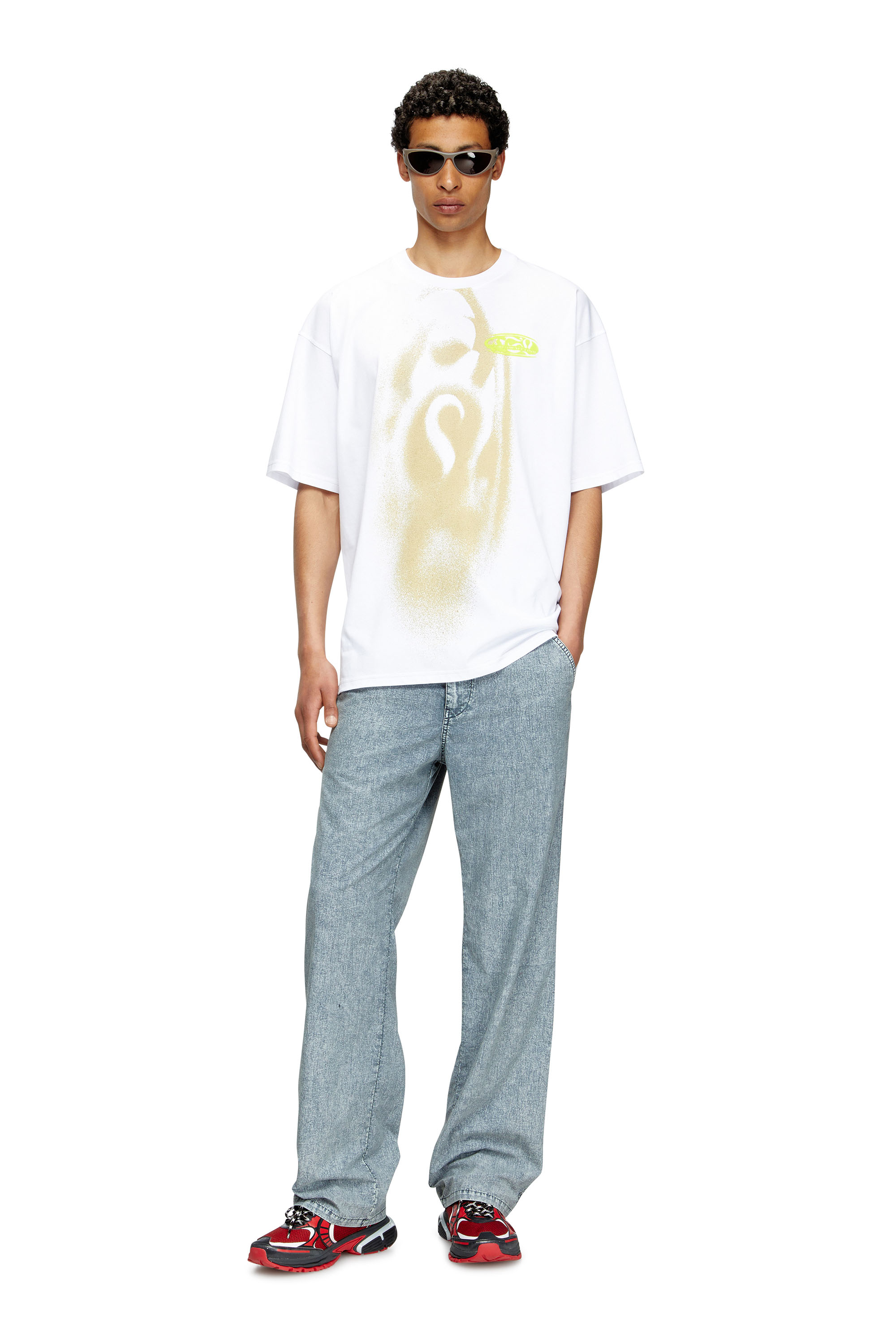 Diesel - T-BOXT-T7, Herren T-Shirt mit Sprüheffekt-Print in Weiß - 2