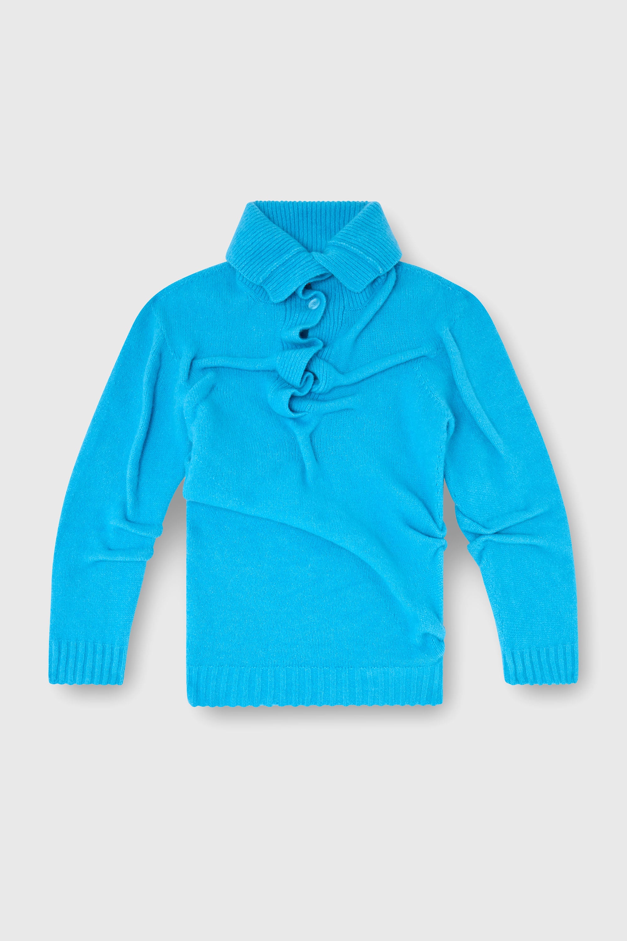 Diesel - M-AMARY, Damen Pullover mit Knopfleiste aus gekochtem, zerknittertem Strick in null - 2