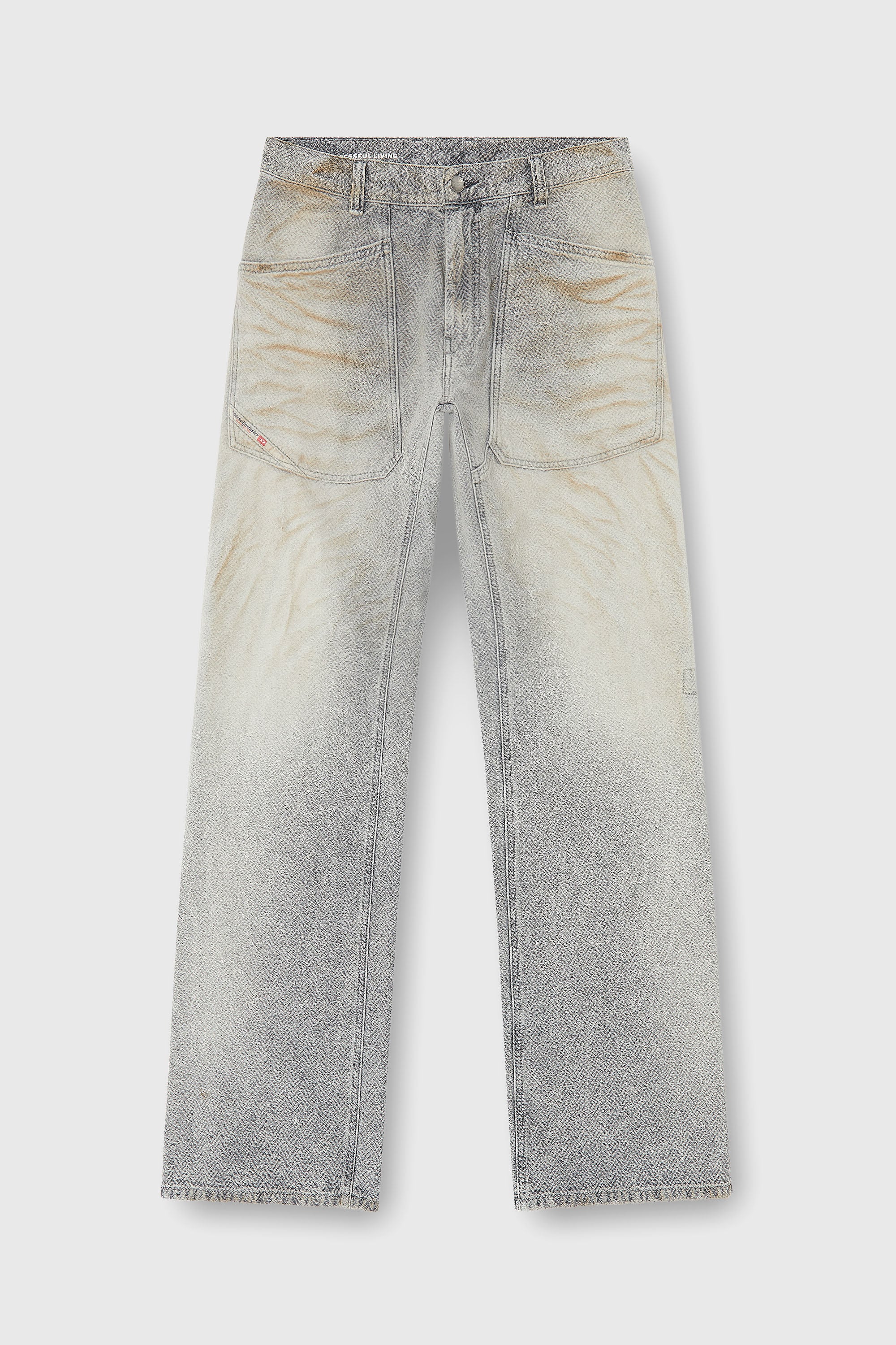 Diesel - Herren Relaxed Jeans D-Zeta 09Q11, Grau - 2