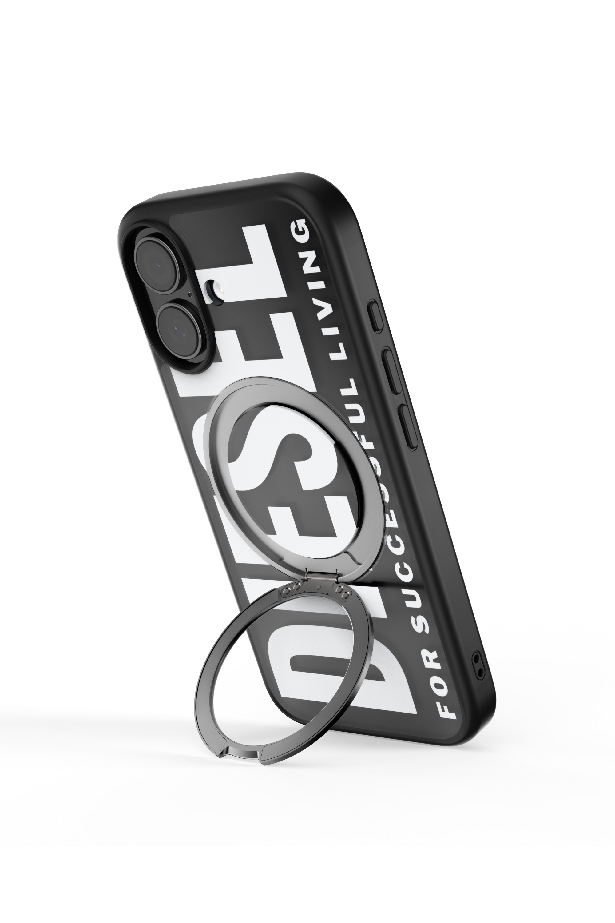 Diesel - 60403 RING STAND CASE, Unisex Ringstand-Magsafe Case für iPhone 17 in Schwarz - 5