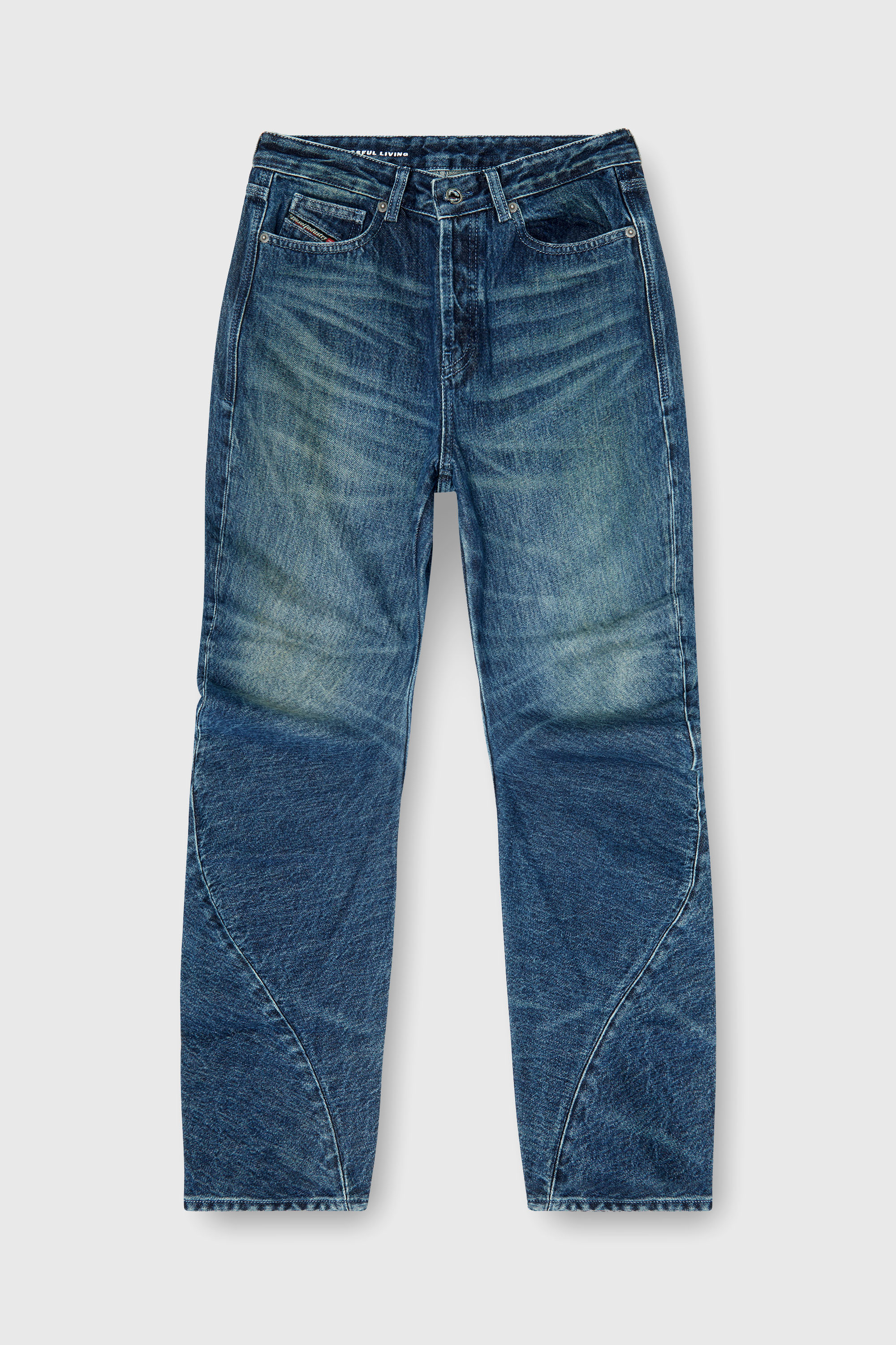 Diesel - Damen Regular Jeans D-Twisty 007FZ, Dunkelblau - 2