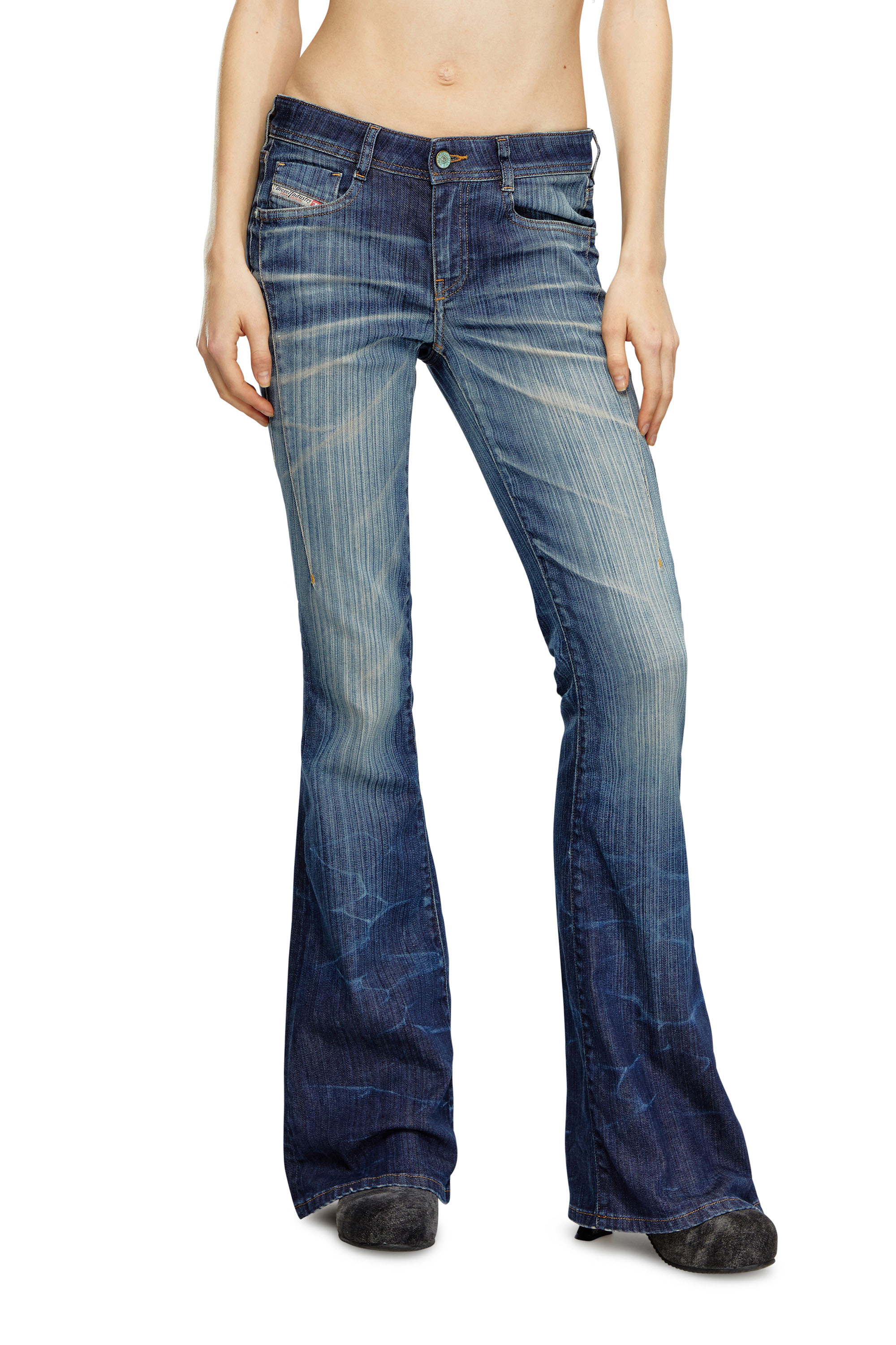 Diesel - Bootcut and Flare Jeans 1969 D-Ebbey 09I03, Dunkelblau - Image 2