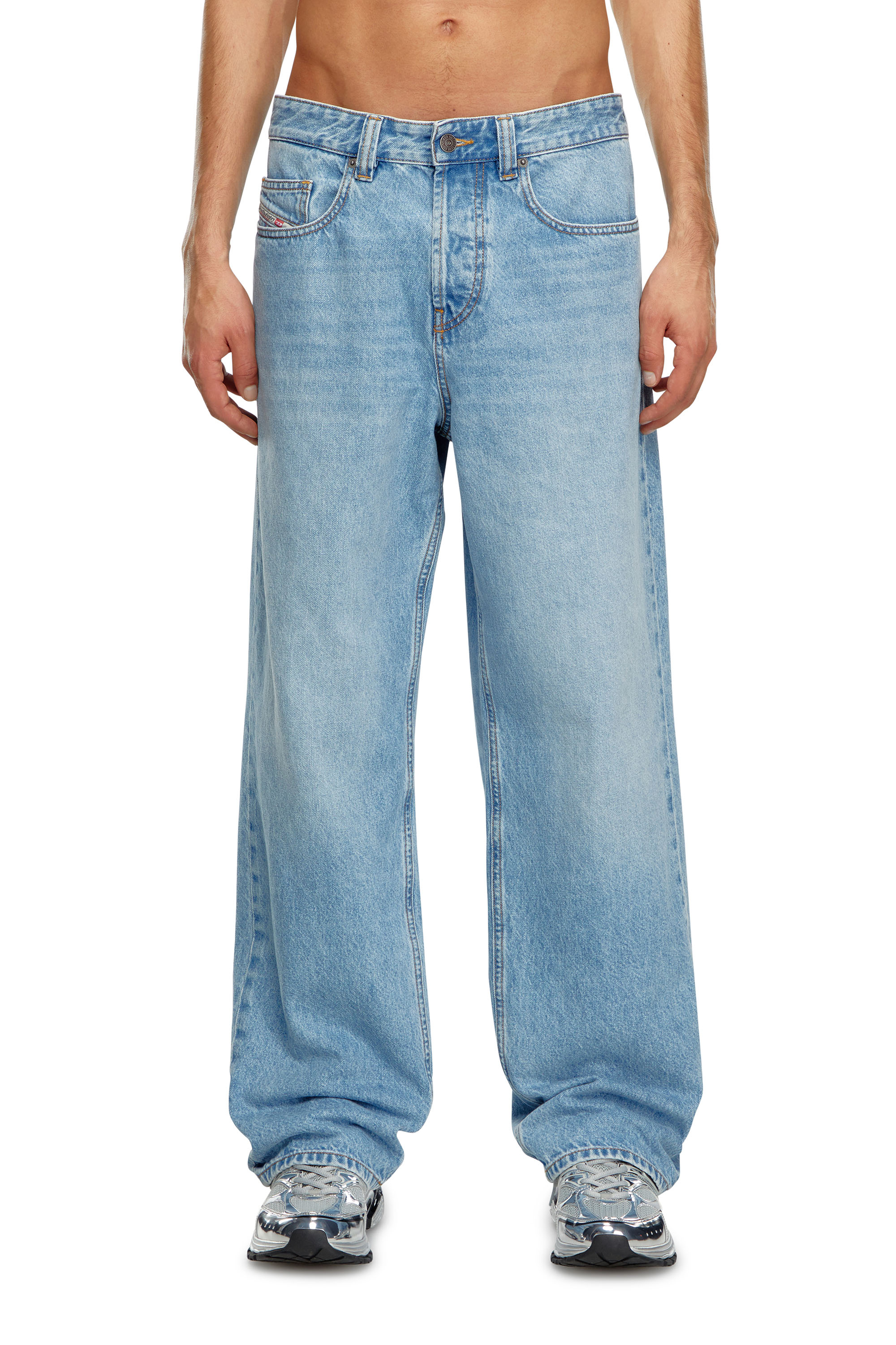 Straight Jeans 2001 D-Macro 09I29, Hellblau - Jeans