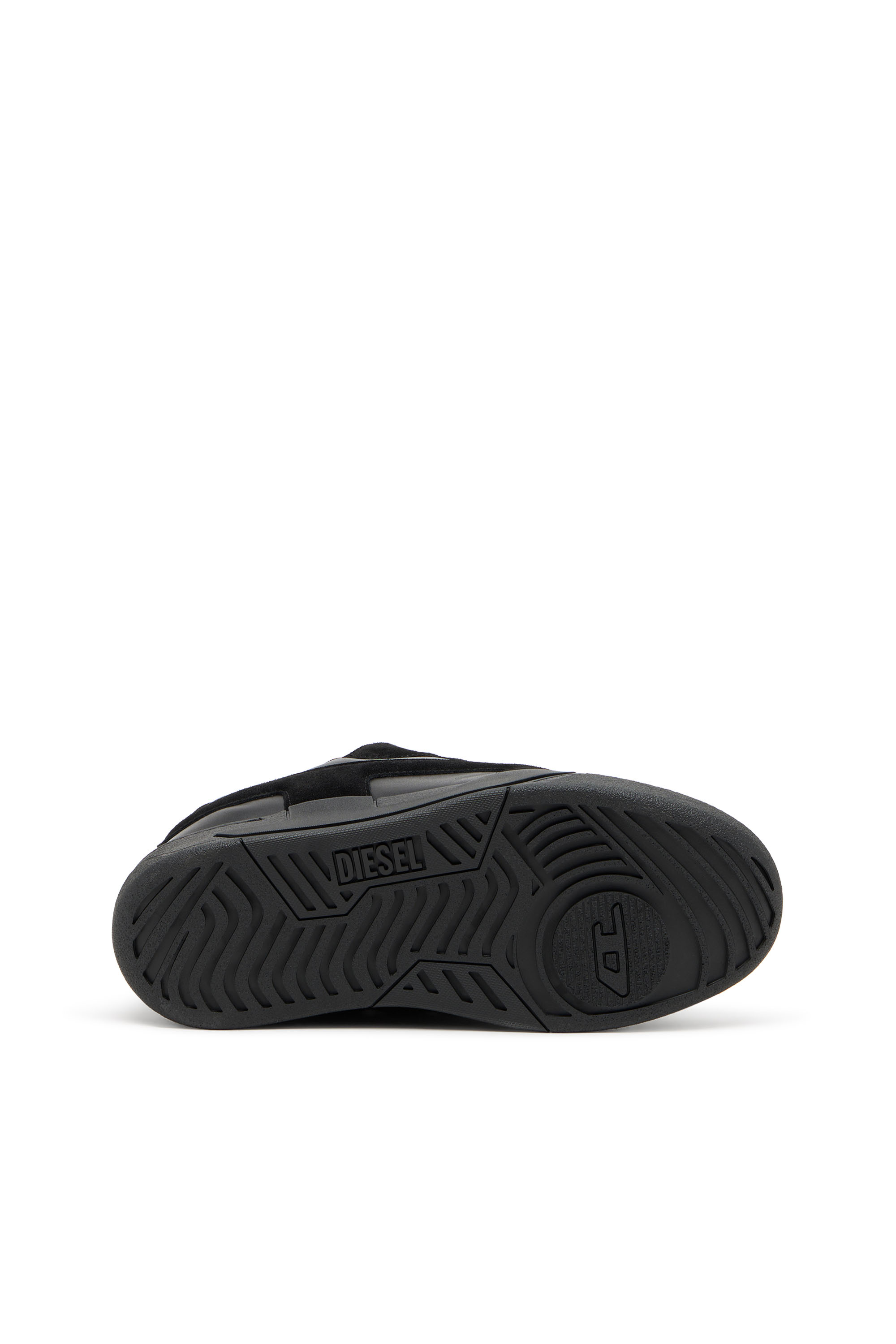 Diesel - S-D-OLLIE LOW, Herren D-Ollie-Monochrome Sneaker aus Wildleder und Leder in Schwarz - 4