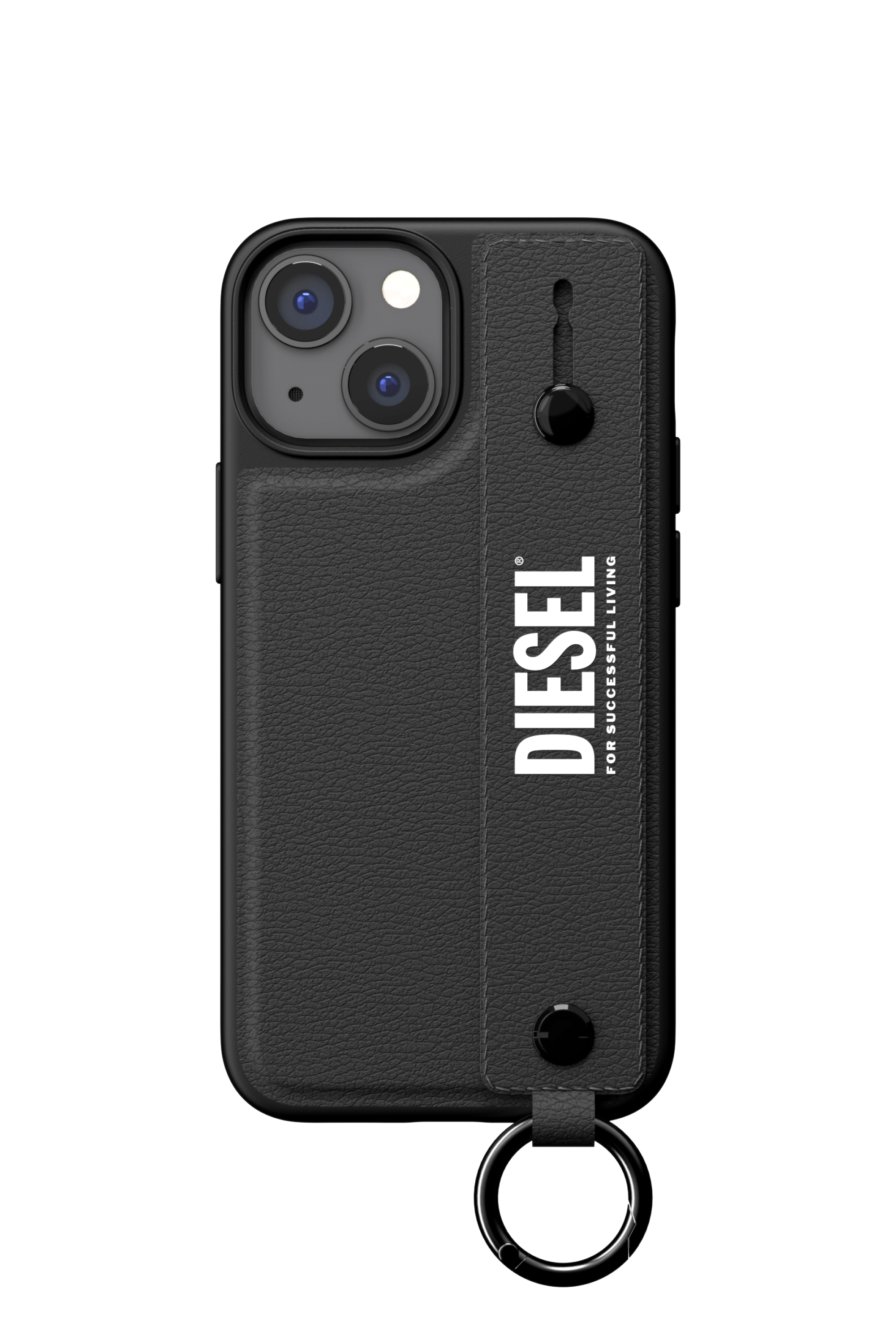 Diesel - 47176 TECH CHAIN, Unisex Handstrap-Case für iPhone 13 Mini in Schwarz - 2